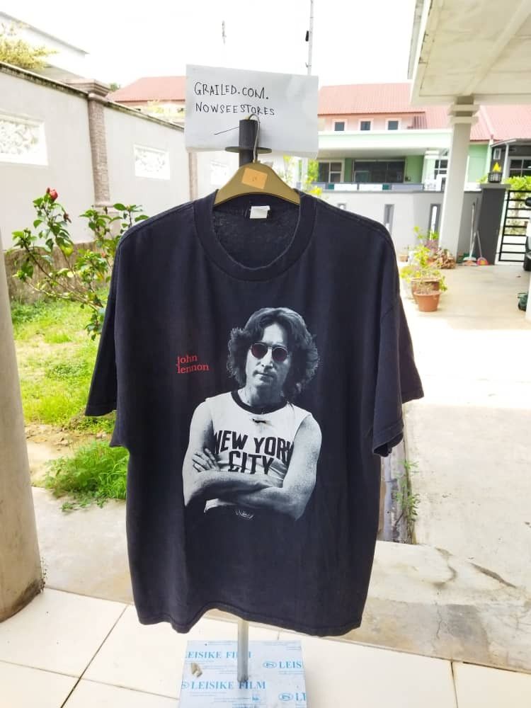 Band Tees × Vintage 🔥THE BEATLES🔥 VINTAGE 1996 JOHN LENNON TSHIRT Size US XL / EU 56 / 4 - 1 Thumbnail