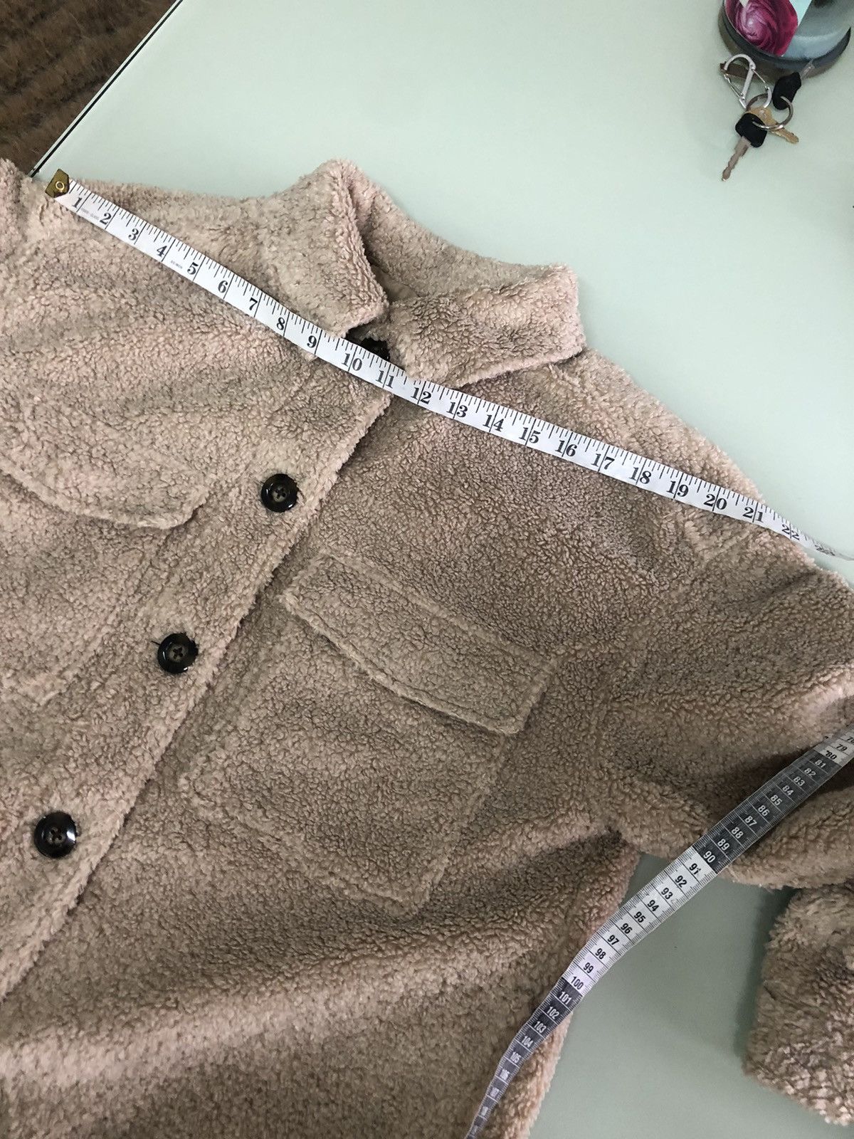 Rare❗️Vintage GU Deep Pile Fleece Button Up Shirt/Jacket
