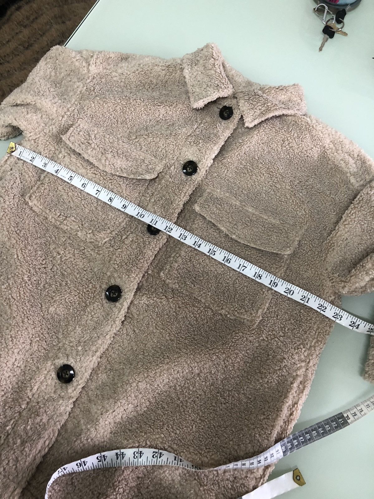 Rare❗️Vintage GU Deep Pile Fleece Button Up Shirt/Jacket