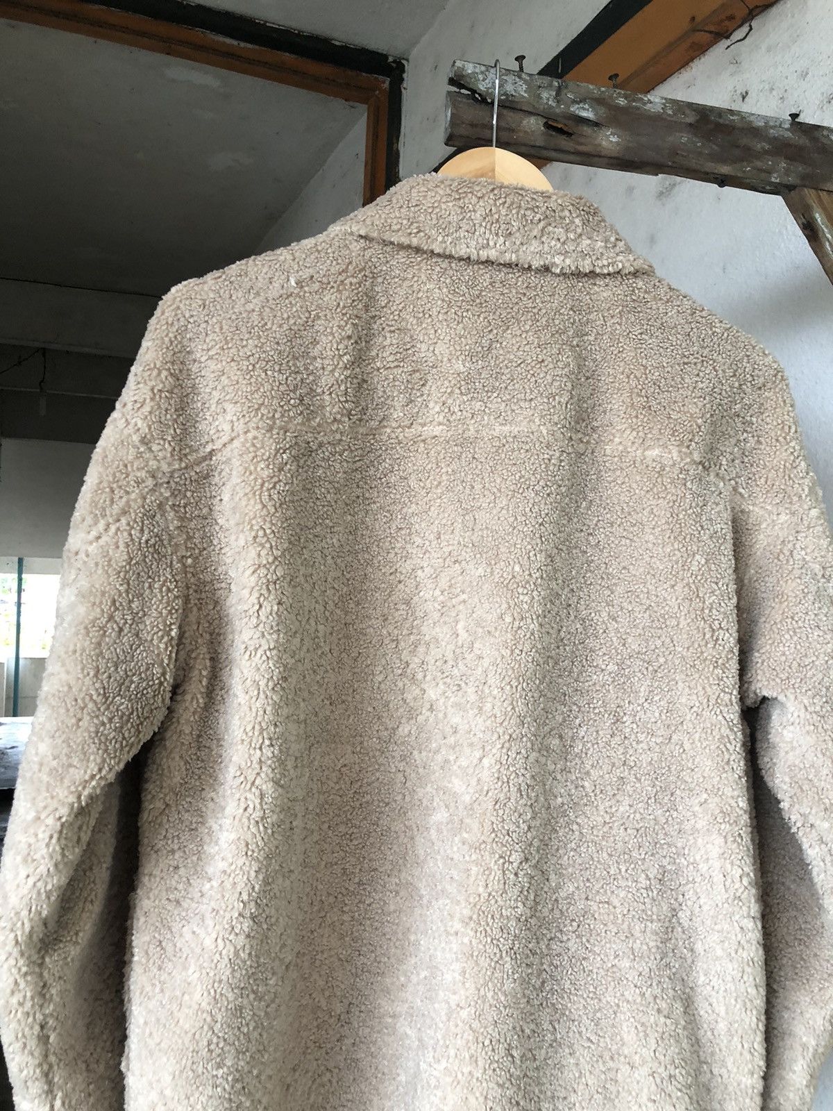 Rare❗️Vintage GU Deep Pile Fleece Button Up Shirt/Jacket