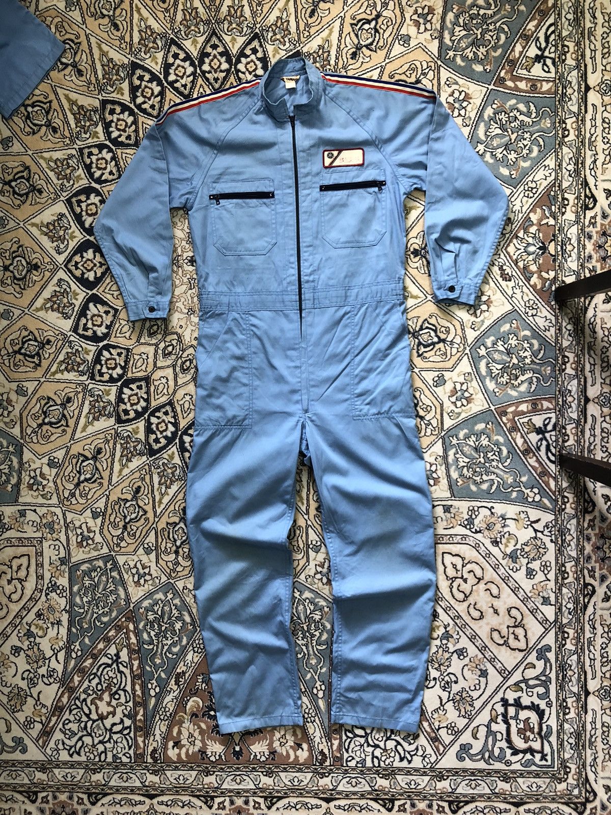 Yamaha Vintage 90s Yamaha Racing Team Big Logo Coverall/Jumpsuit Size US S / EU 44-46 / 1 - 2 Thumbnail