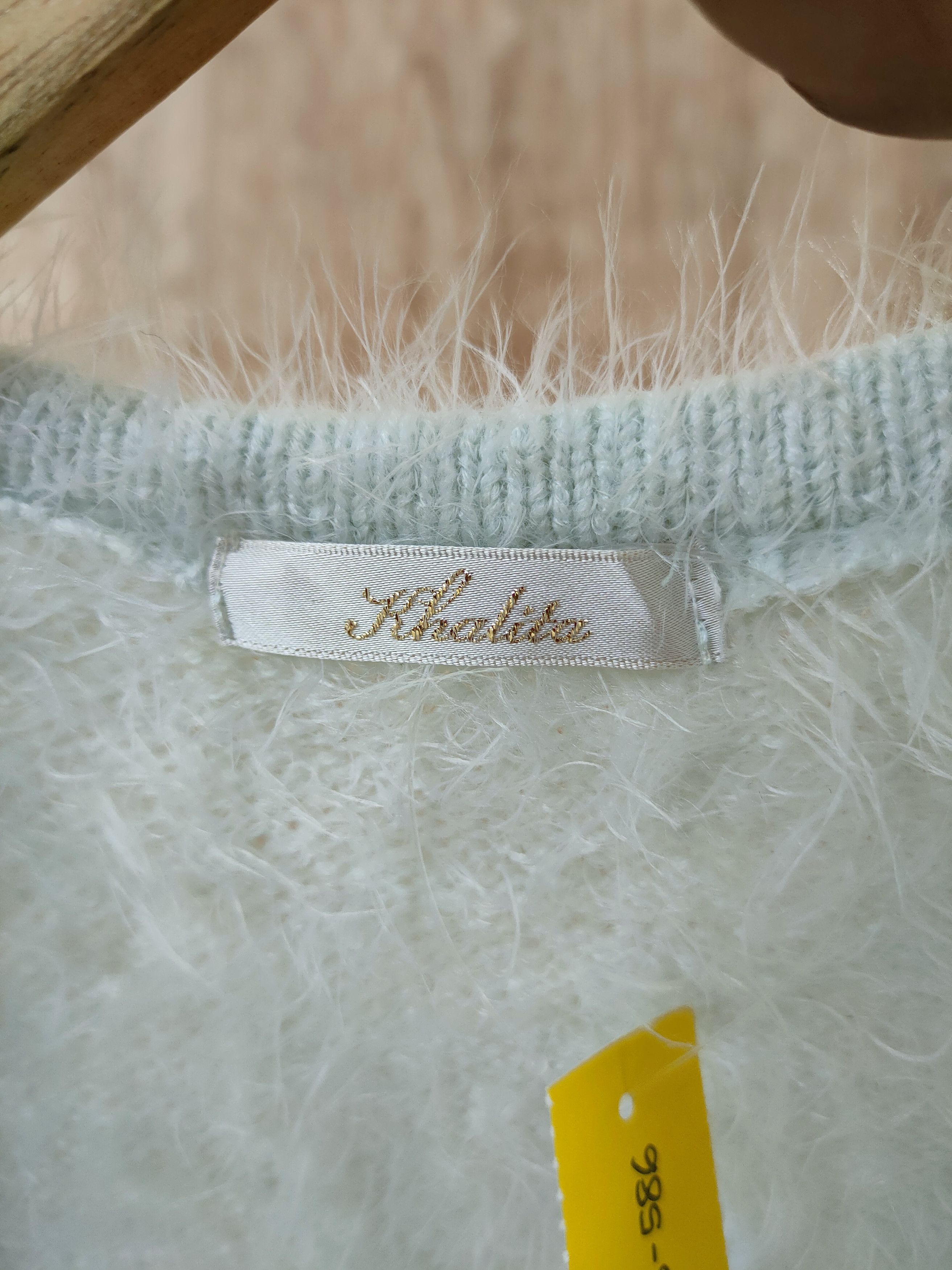 Homespun Knitwear × Japanese Brand DL Japan long cardigan knitwear fur mohair shaggy #46-586 Size M / US 6-8 / IT 42-44 - 8 Thumbnail
