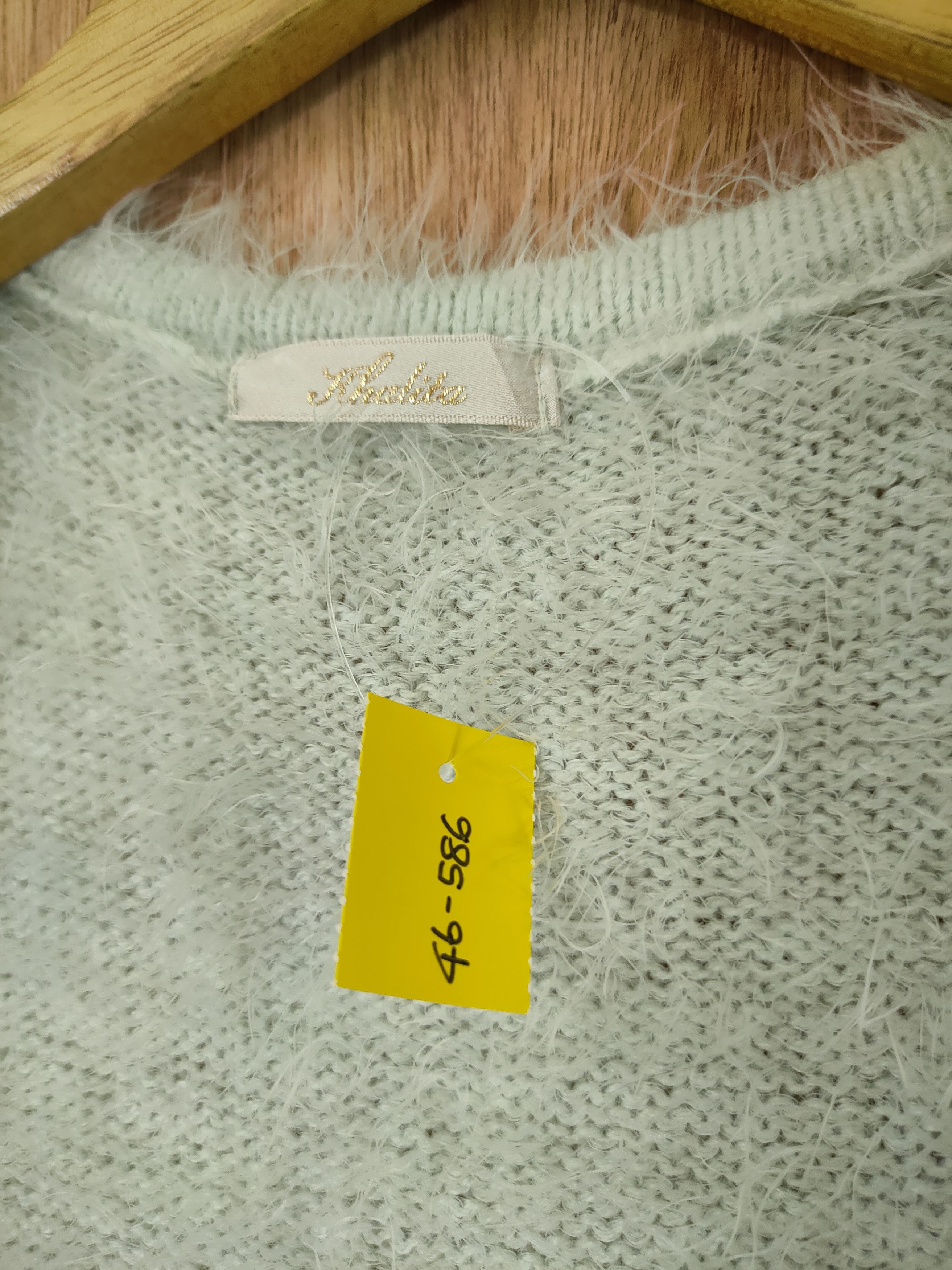 Homespun Knitwear × Japanese Brand DL Japan long cardigan knitwear fur mohair shaggy #46-586 Size M / US 6-8 / IT 42-44 - 4 Thumbnail