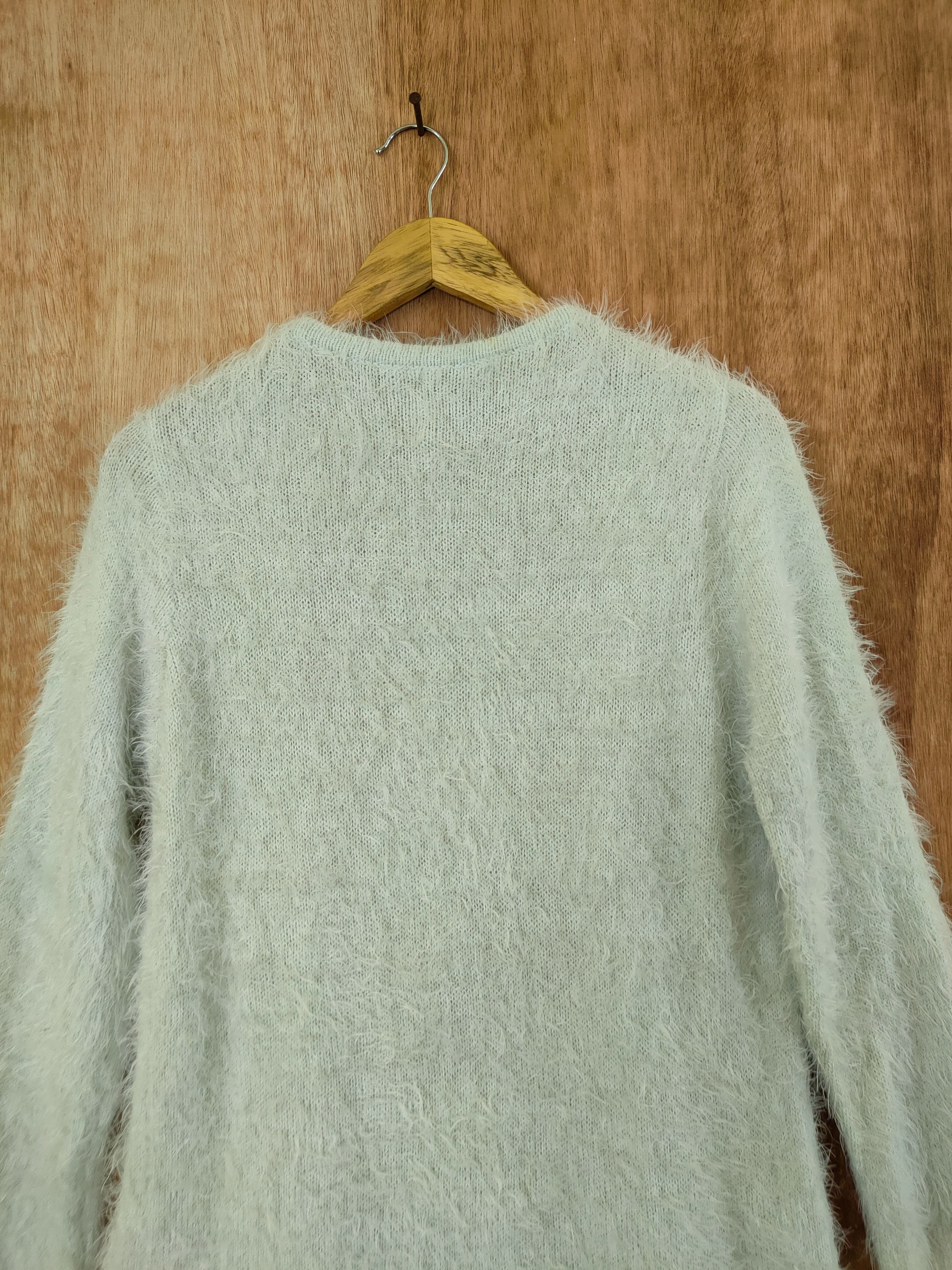 Homespun Knitwear × Japanese Brand DL Japan long cardigan knitwear fur mohair shaggy #46-586 Size M / US 6-8 / IT 42-44 - 11 Thumbnail