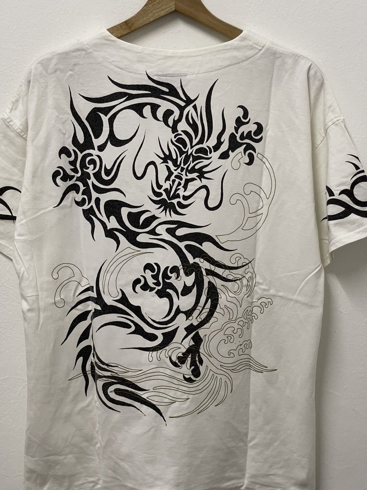 Dragonfly × Vintage Vintage Dragonfly Big Logo Half Button Tshirt Size US M / EU 48-50 / 2 - 2 Thumbnail