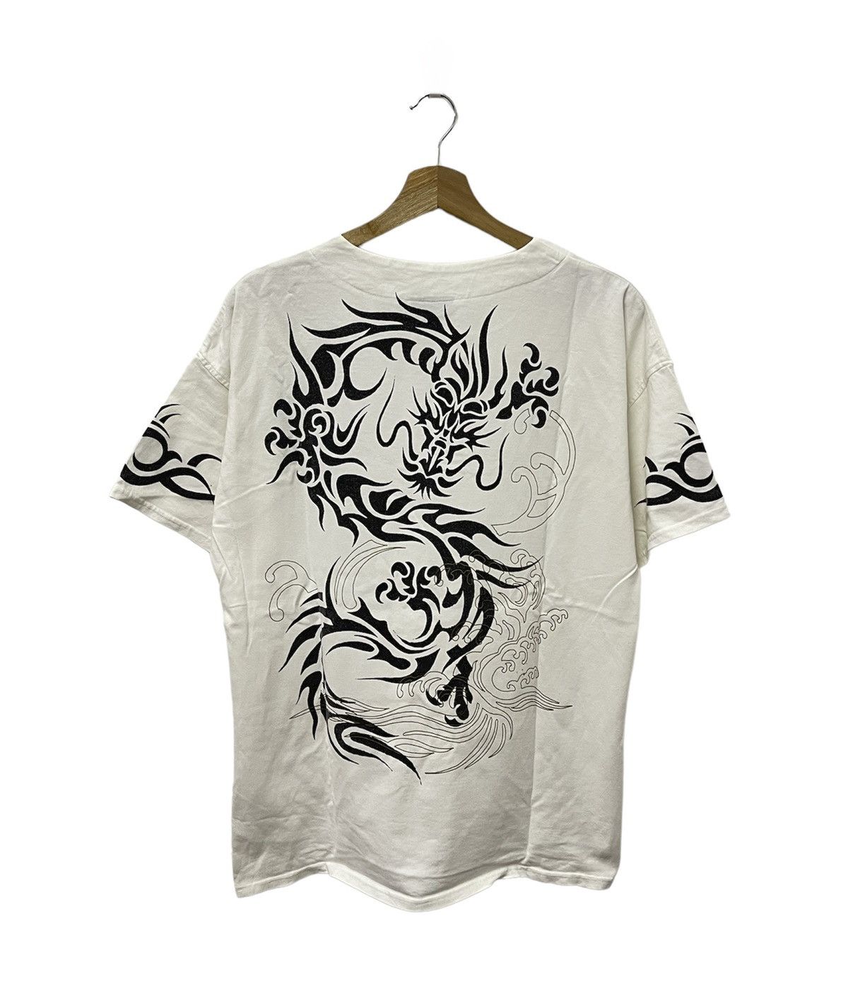 Dragonfly × Vintage Vintage Dragonfly Big Logo Half Button Tshirt Size US M / EU 48-50 / 2 - 1 Thumbnail
