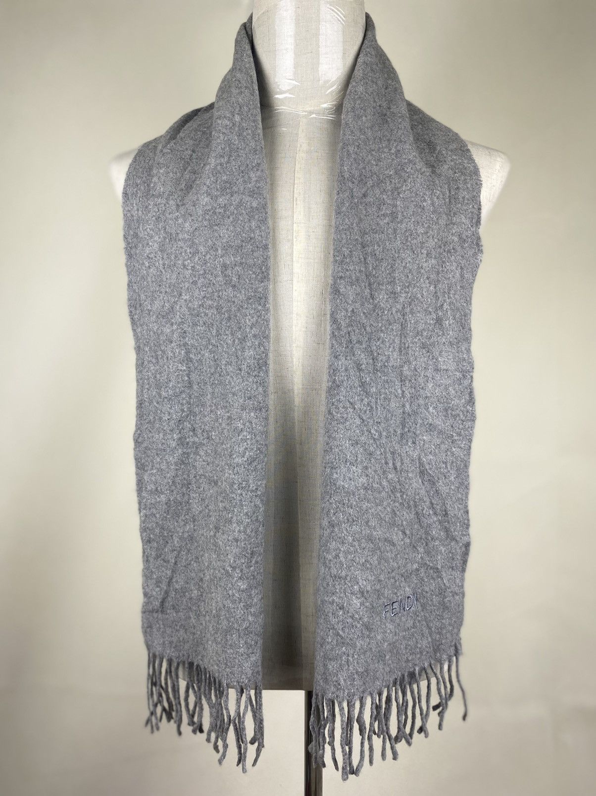 Fendi FENDI Scarf Muffler Cashmere Wool Size ONE SIZE - 1 Thumbnail