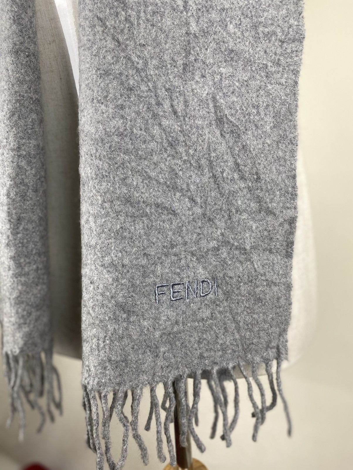 Fendi FENDI Scarf Muffler Cashmere Wool Size ONE SIZE - 2 Thumbnail
