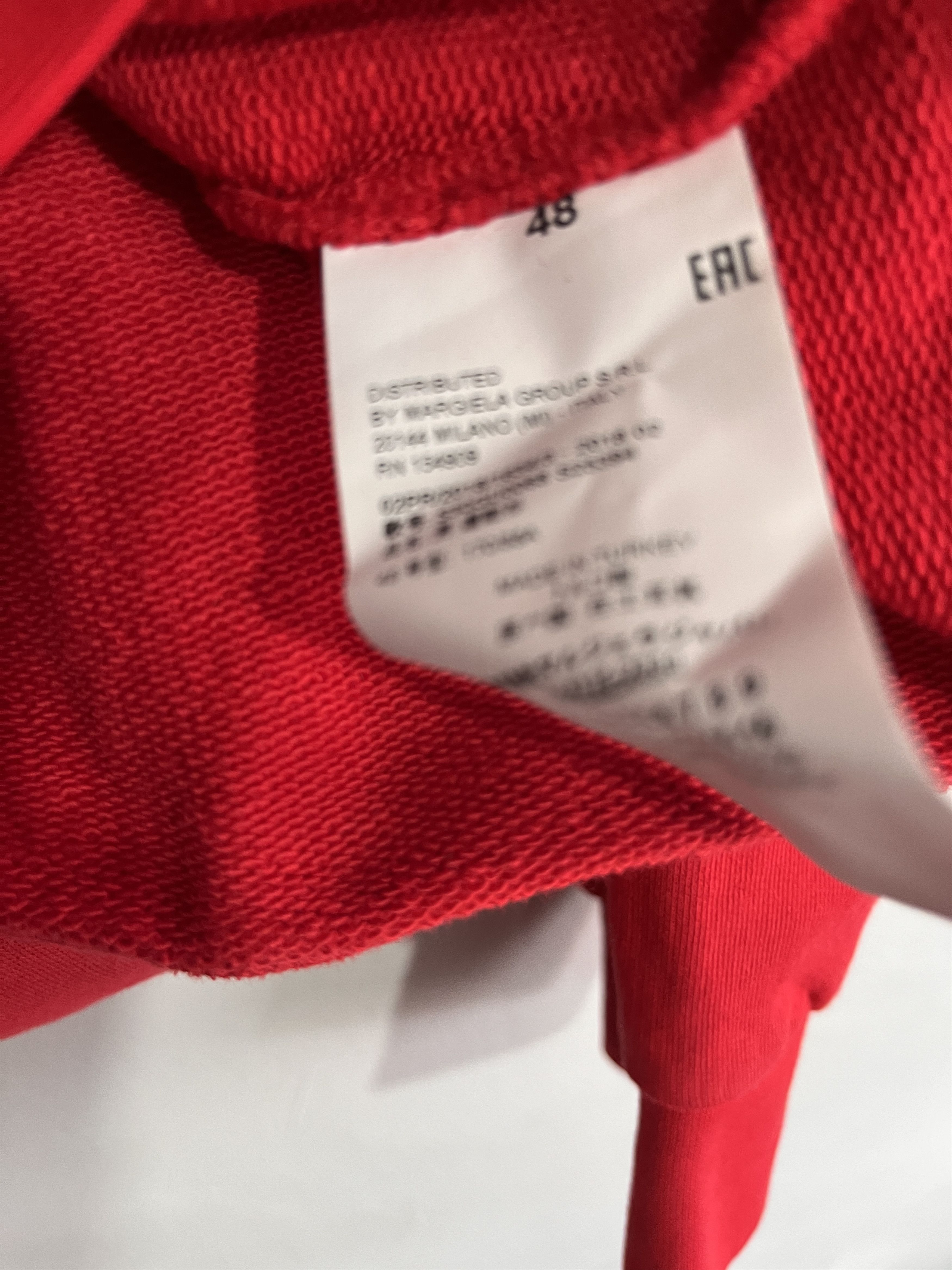 Maison Margiela maison margiela red hoodie Size US M / EU 48-50 / 2 - 5 Thumbnail