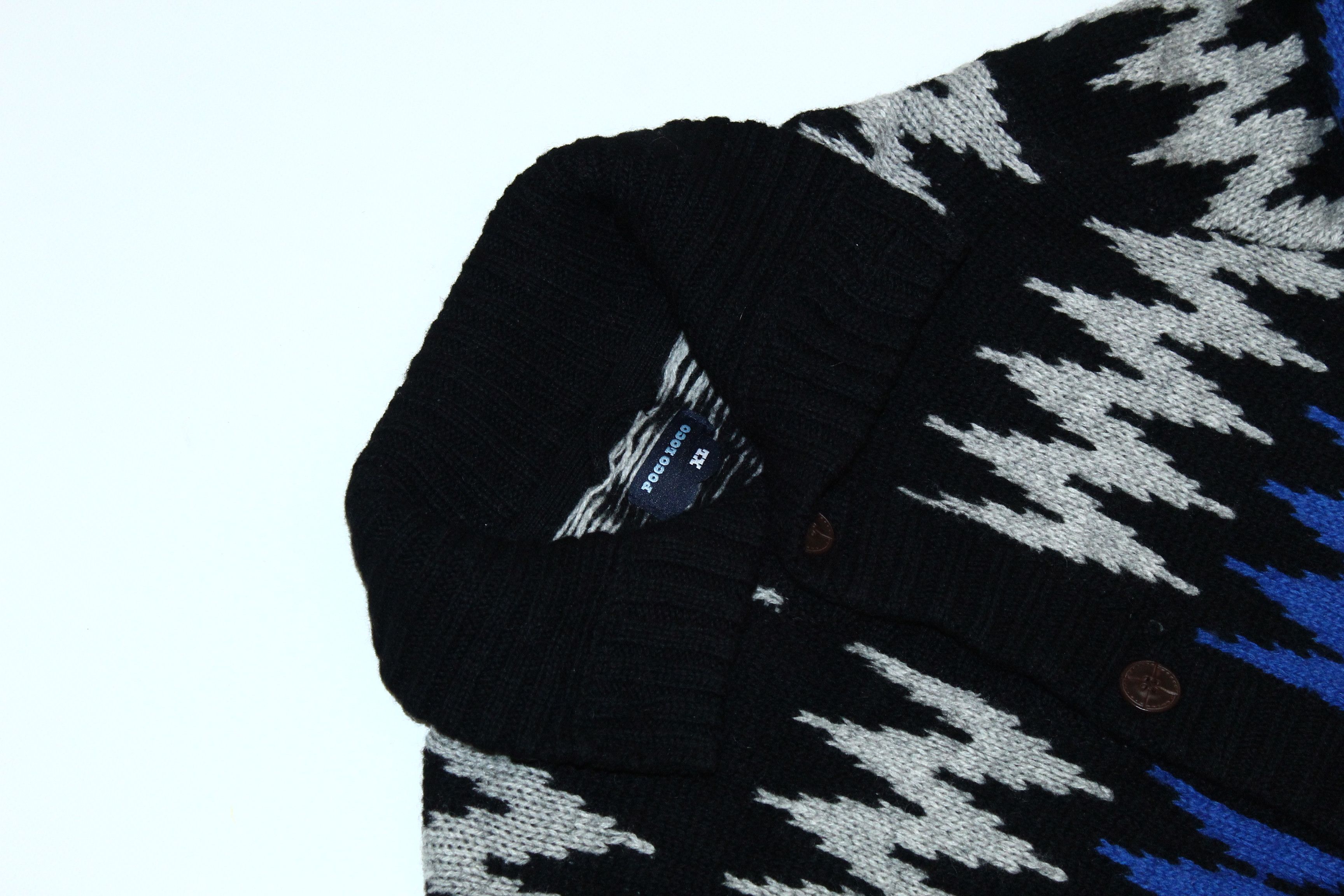 Pendleton AW'93 Poco Loco Plaspen Cowichan Knit Cardigan Size US XXL / EU 58 / 5 - 4 Thumbnail