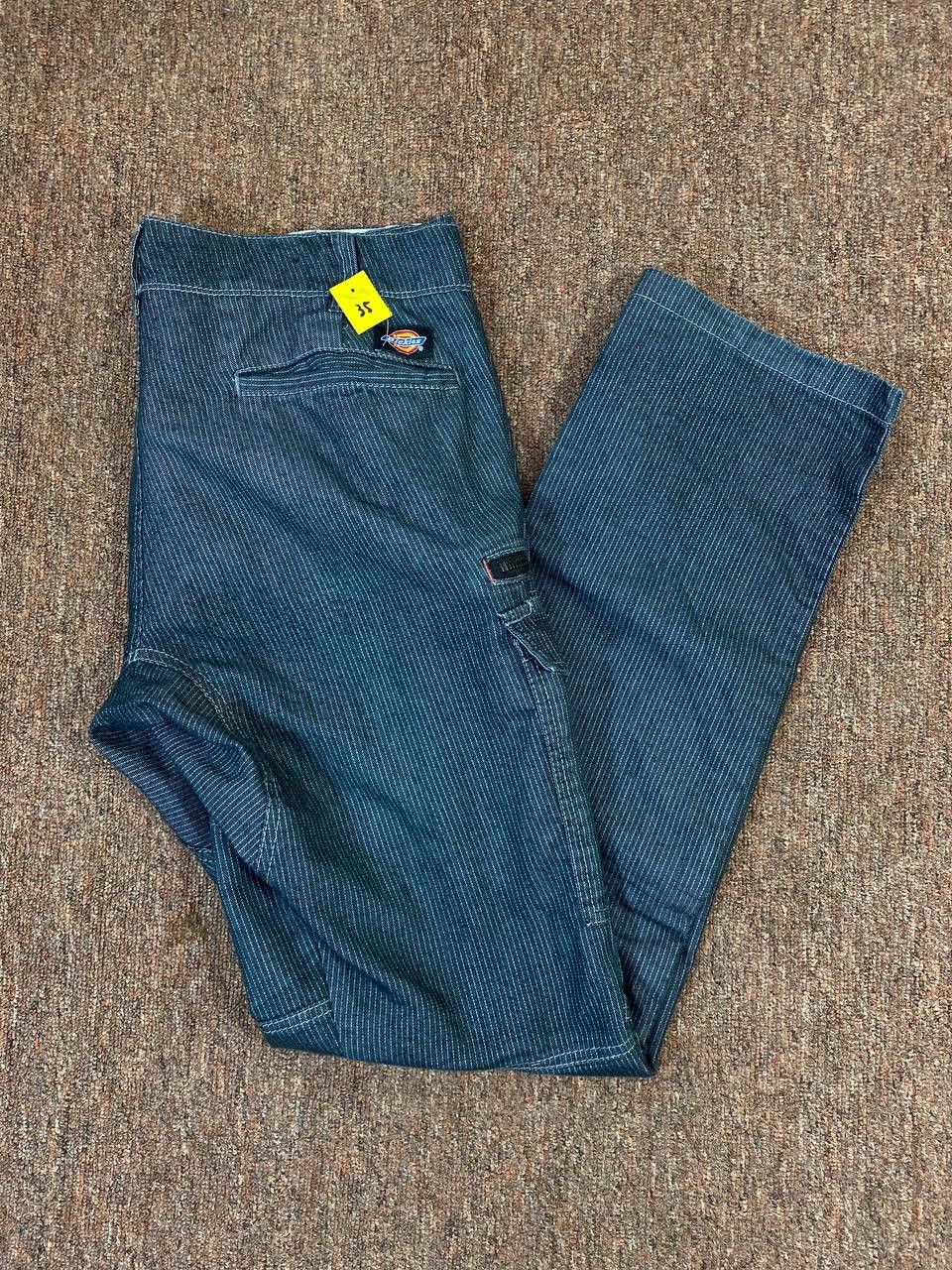 Dickies vintage dickies cargo pants hickory stripe distressed Size US 35 - 2 Thumbnail