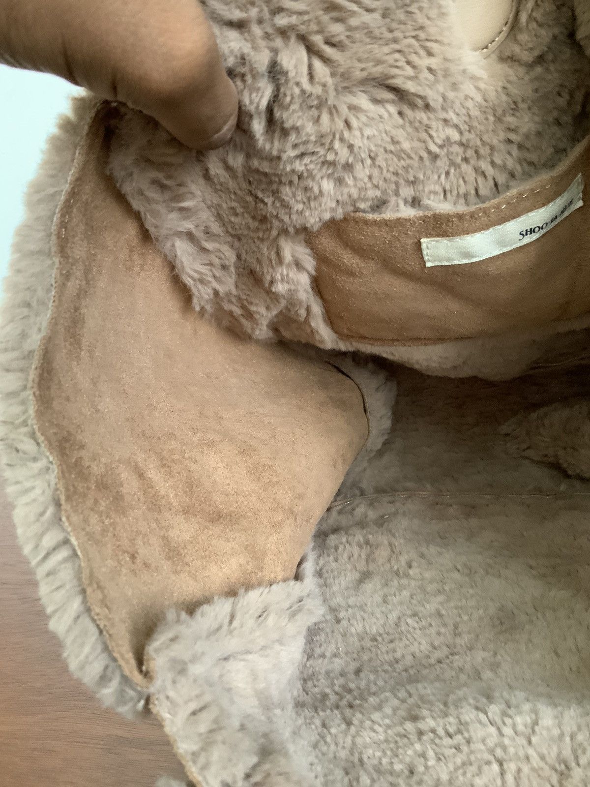 Japanese Brand Shoo La Rue Leather Fur Tote Bag Size ONE SIZE - 10 Thumbnail