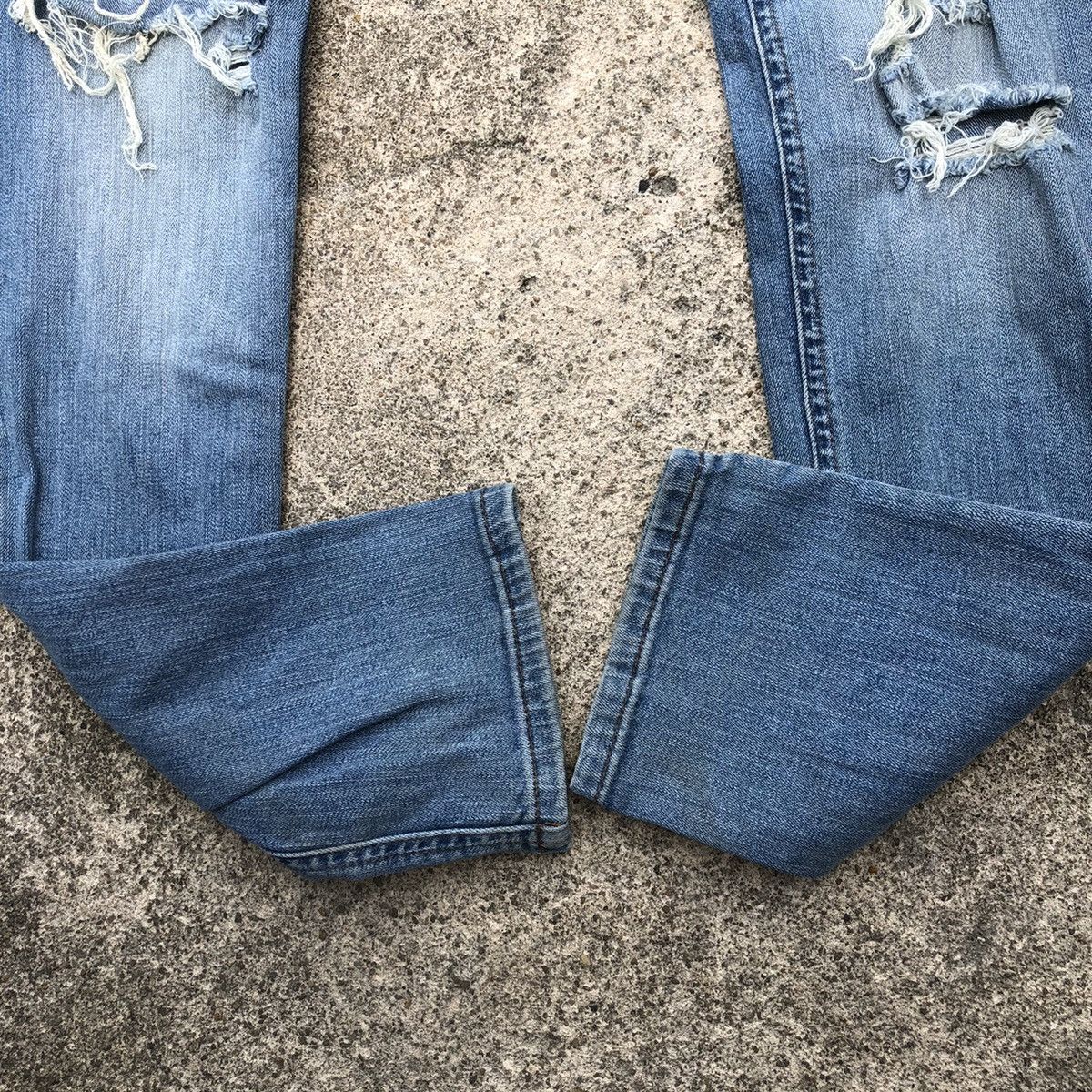 H&M × Japanese Brand 🔥Thrash🔥H&M Stone Was Rips Skinny Denim Jeans Size US 30 / EU 46 - 7 Thumbnail