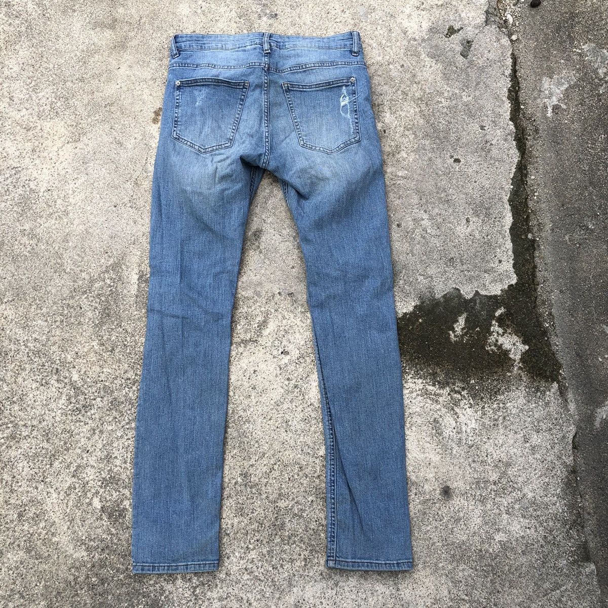 H&M × Japanese Brand 🔥Thrash🔥H&M Stone Was Rips Skinny Denim Jeans Size US 30 / EU 46 - 4 Thumbnail