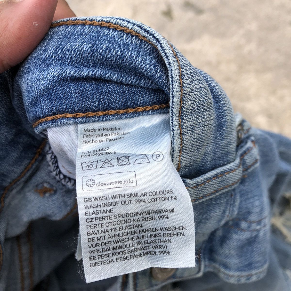 H&M × Japanese Brand 🔥Thrash🔥H&M Stone Was Rips Skinny Denim Jeans Size US 30 / EU 46 - 11 Thumbnail