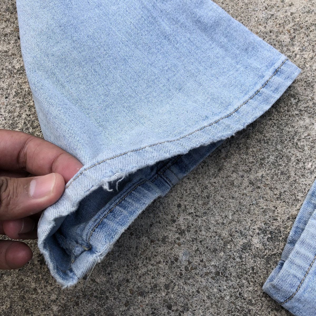 Japanese Brand 🔥Rare🔥🇯🇵Hit Project Corduroy Patchwork Boot Cut Denim Pants Size US 29 - 10 Thumbnail