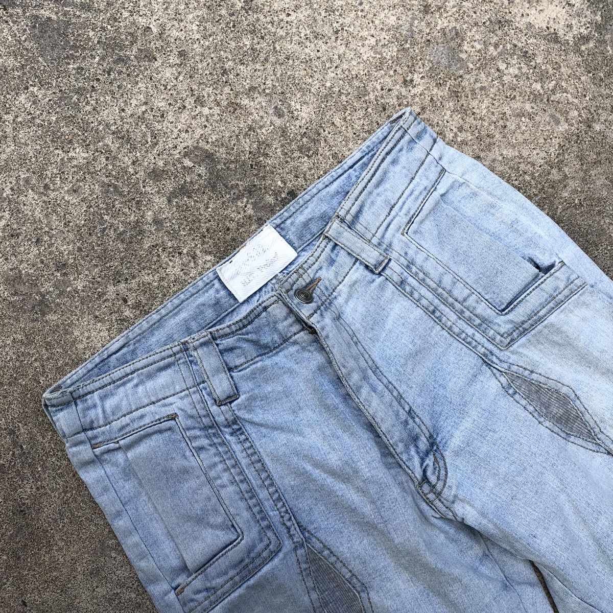 Japanese Brand 🔥Rare🔥🇯🇵Hit Project Corduroy Patchwork Boot Cut Denim Pants Size US 29 - 12 Thumbnail