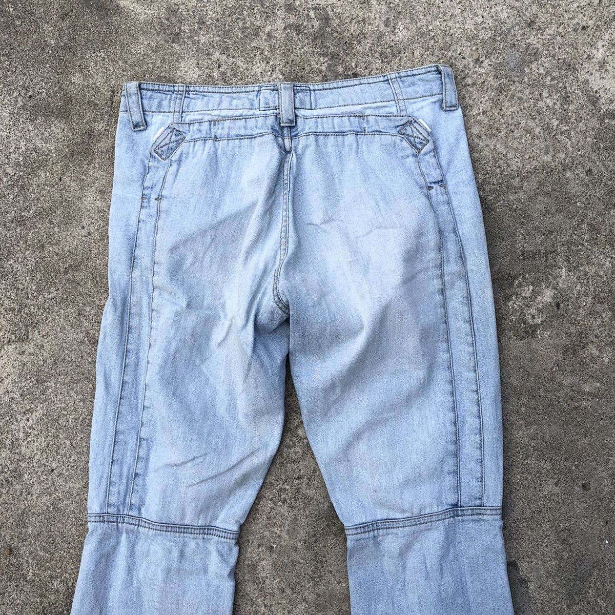 Japanese Brand 🔥Rare🔥🇯🇵Hit Project Corduroy Patchwork Boot Cut Denim Pants Size US 29 - 5 Thumbnail