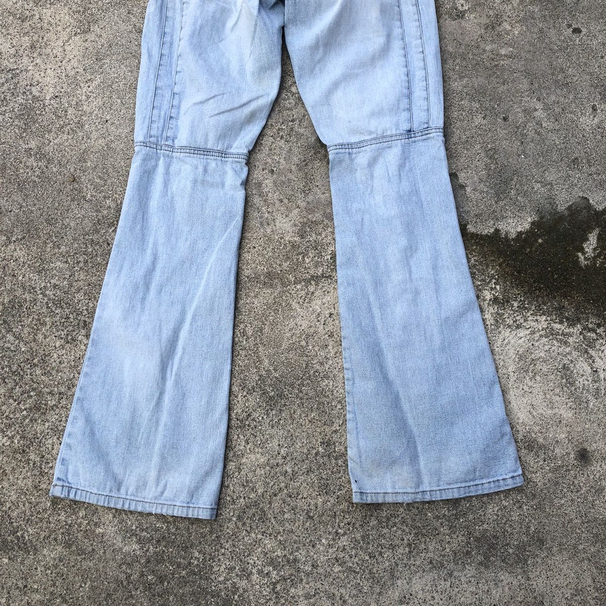 Japanese Brand 🔥Rare🔥🇯🇵Hit Project Corduroy Patchwork Boot Cut Denim Pants Size US 29 - 6 Thumbnail