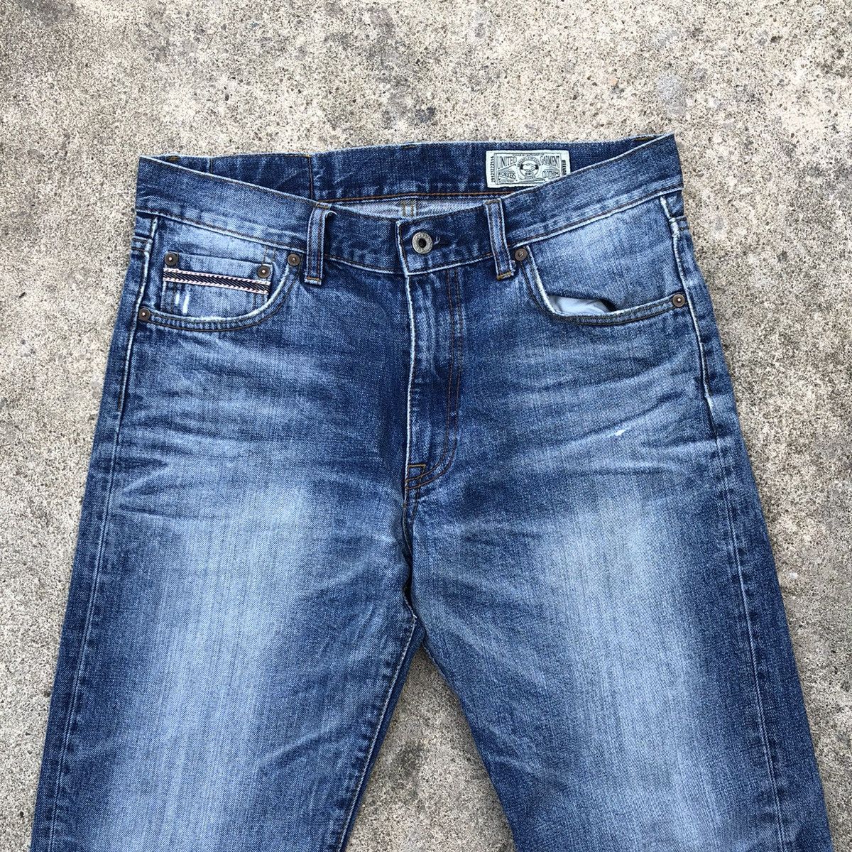 Designer × Japanese Brand 🔥Rare🔥Lot 808 Billvan Stoned Wash Rips Distress Denim Jeans Size US 33 - 2 Thumbnail