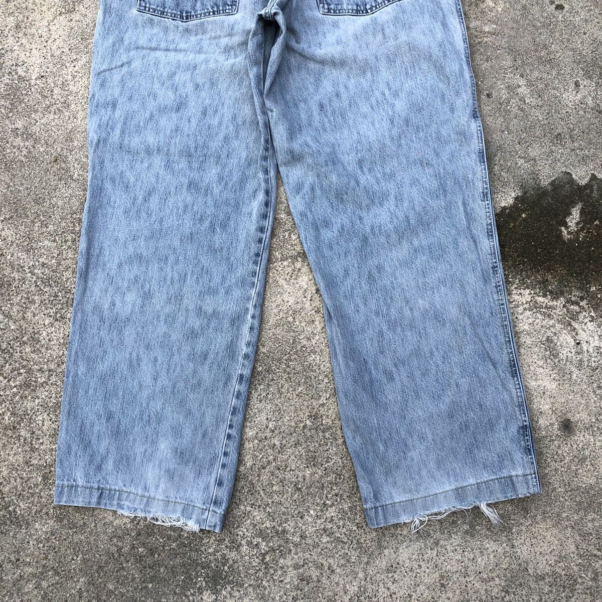 Enyce × Japanese Brand 🔥Rare🔥🇯🇵Enyce Stone Wash Rips Distress Relaxed Denim Jeans Size US 34 / EU 50 - 6 Thumbnail