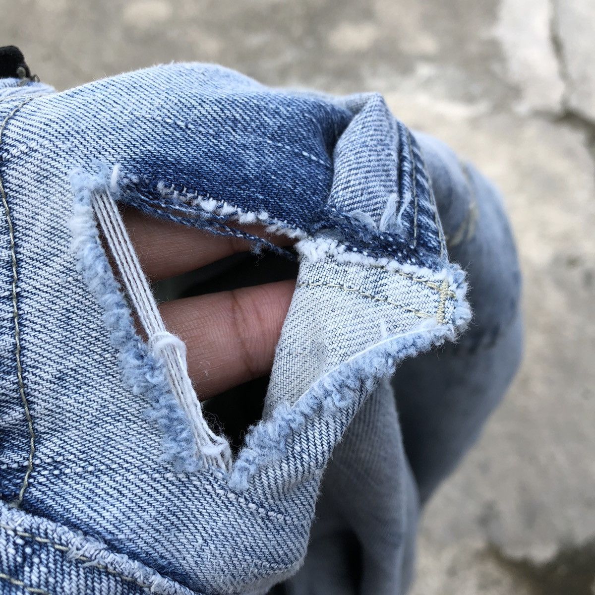 Enyce × Japanese Brand 🔥Rare🔥🇯🇵Enyce Stone Wash Rips Distress Relaxed Denim Jeans Size US 34 / EU 50 - 11 Thumbnail