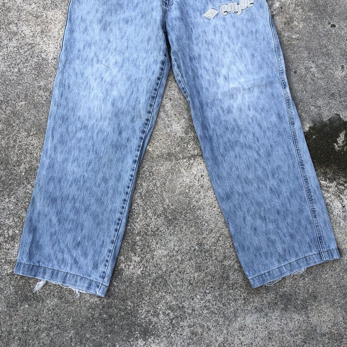 Enyce × Japanese Brand 🔥Rare🔥🇯🇵Enyce Stone Wash Rips Distress Relaxed Denim Jeans Size US 34 / EU 50 - 3 Thumbnail