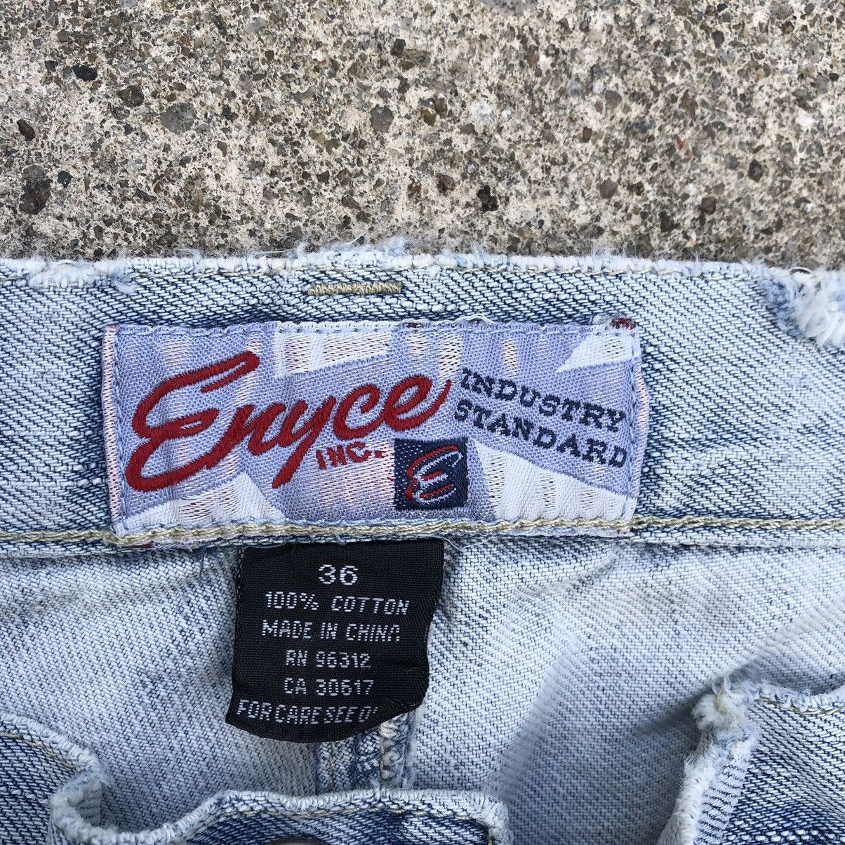 Enyce × Japanese Brand 🔥Rare🔥🇯🇵Enyce Stone Wash Rips Distress Relaxed Denim Jeans Size US 34 / EU 50 - 17 Thumbnail