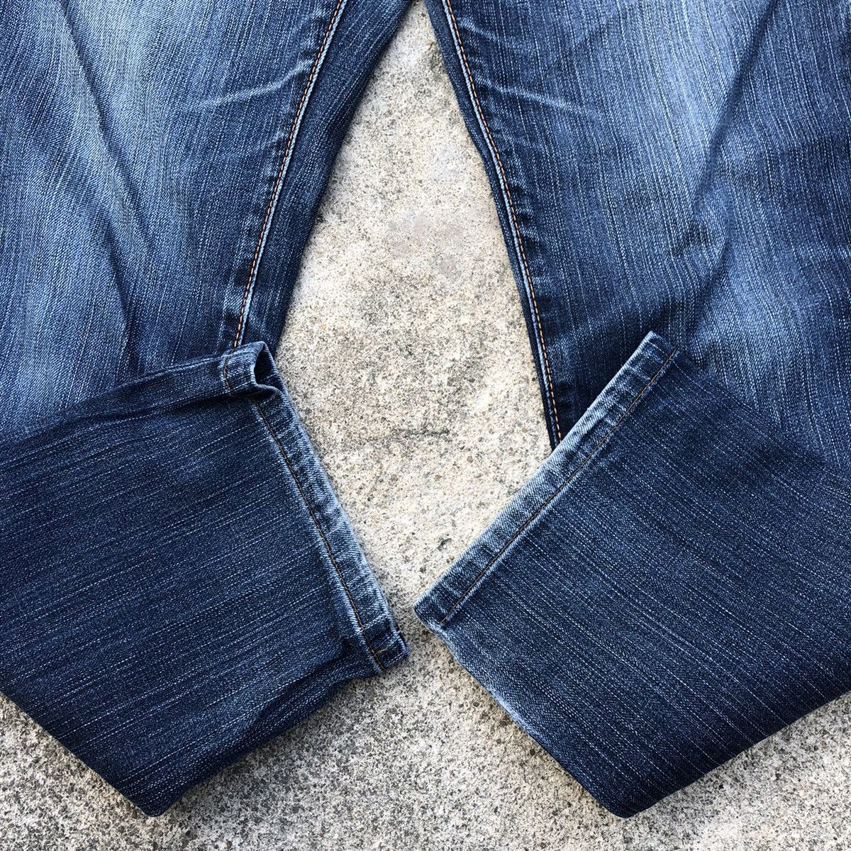 Edwin 🔥Rare🔥🇯🇵Edwin 502 Stoned Wash Rips Distress Denim Jeans Size US 30 / EU 46 - 8 Thumbnail