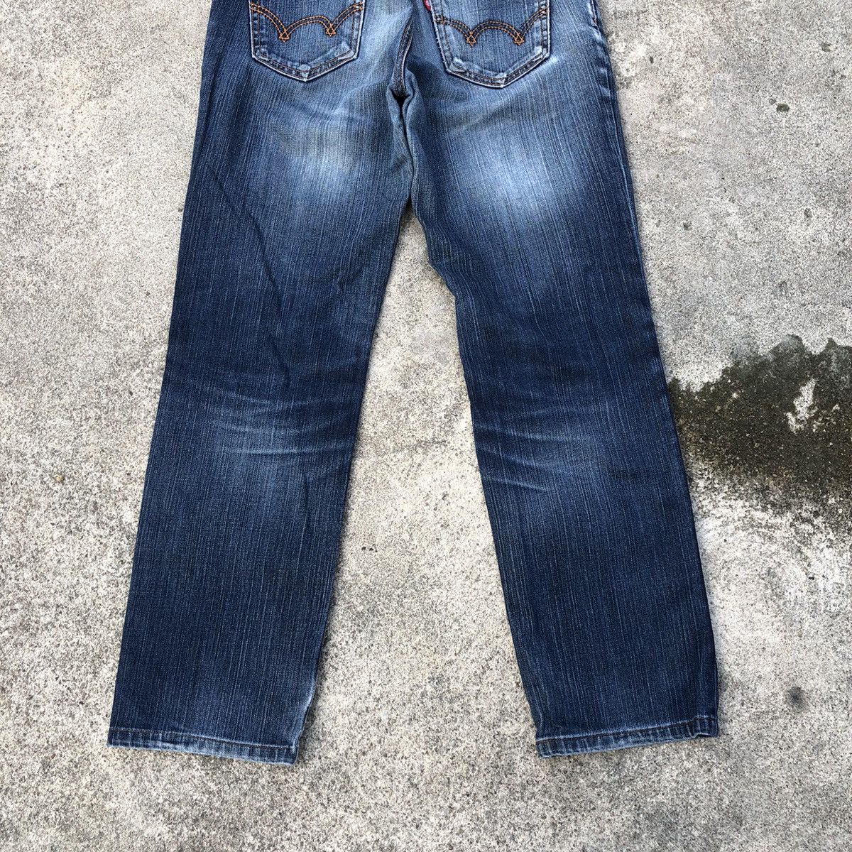 Edwin 🔥Rare🔥🇯🇵Edwin 502 Stoned Wash Rips Distress Denim Jeans Size US 30 / EU 46 - 6 Thumbnail