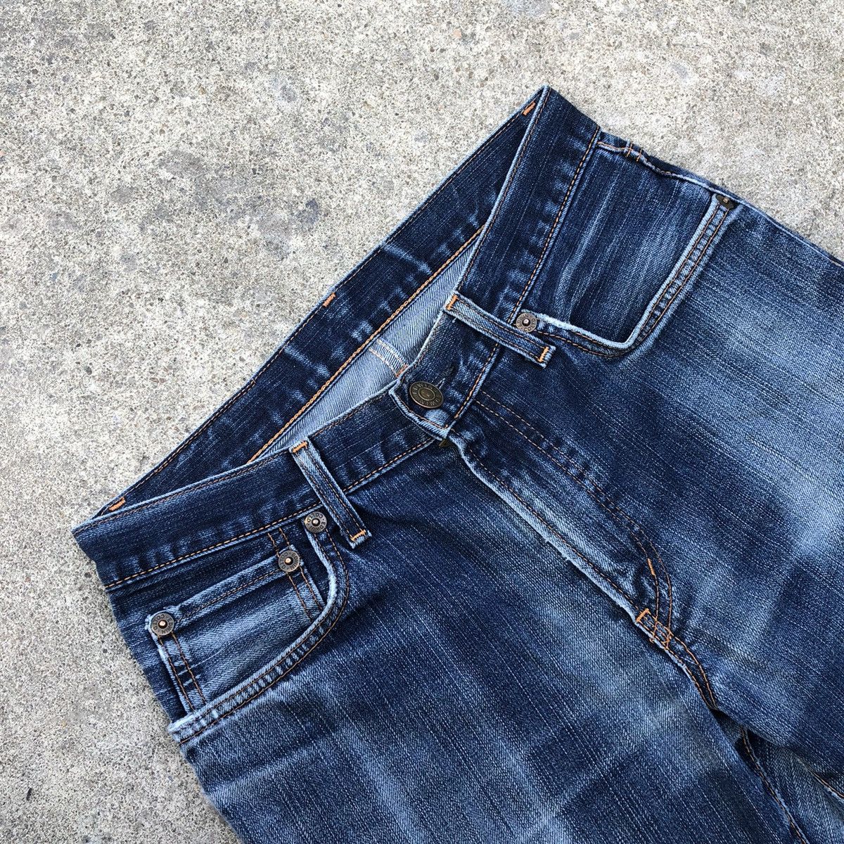 Edwin 🔥Rare🔥🇯🇵Edwin 502 Stoned Wash Rips Distress Denim Jeans Size US 30 / EU 46 - 11 Thumbnail