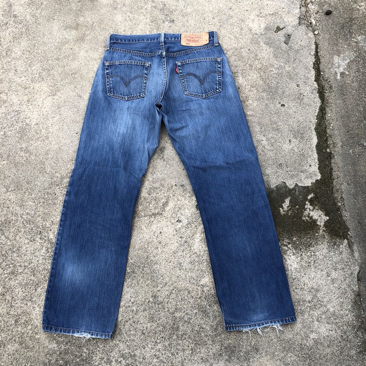 Levi's × Levi's Vintage Clothing 🔥Rare🔥🇯🇵Vintage Levis 501 Stone Wash Rips Distress Denim Jean Size US 30 / EU 46 - 4 Thumbnail