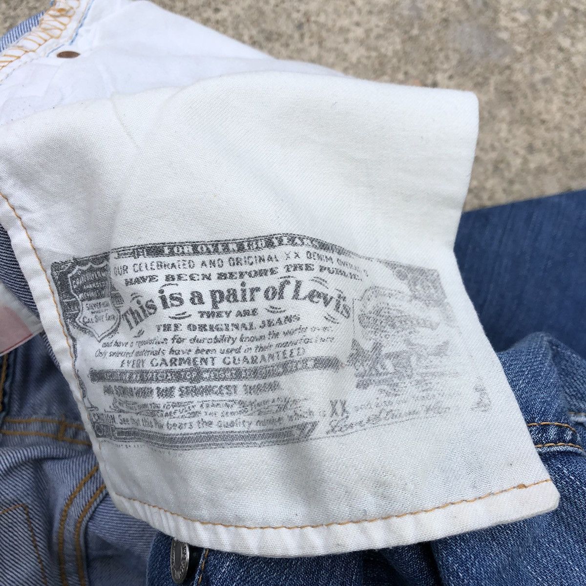 Levi's × Levi's Vintage Clothing 🔥Rare🔥🇯🇵Vintage Levis 501 Stone Wash Rips Distress Denim Jean Size US 30 / EU 46 - 12 Thumbnail