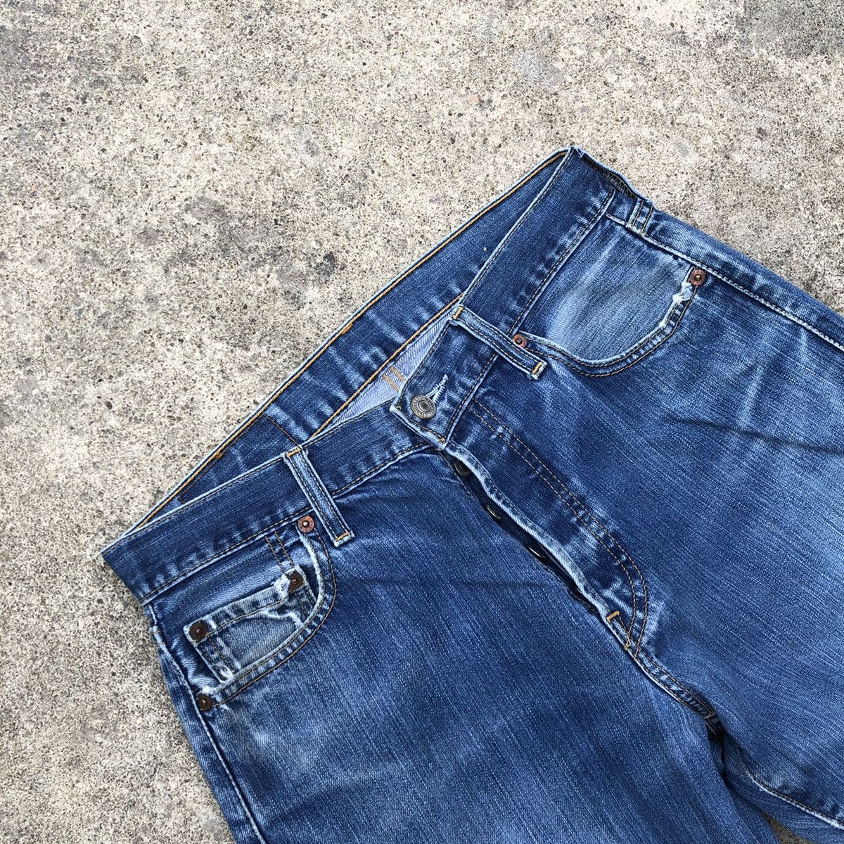 Levi's × Levi's Vintage Clothing 🔥Rare🔥🇯🇵Vintage Levis 501 Stone Wash Rips Distress Denim Jean Size US 30 / EU 46 - 9 Thumbnail