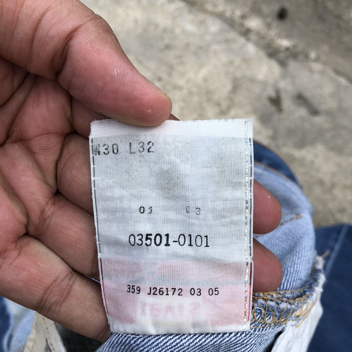 Levi's × Levi's Vintage Clothing 🔥Rare🔥🇯🇵Vintage Levis 501 Stone Wash Rips Distress Denim Jean Size US 30 / EU 46 - 14 Thumbnail