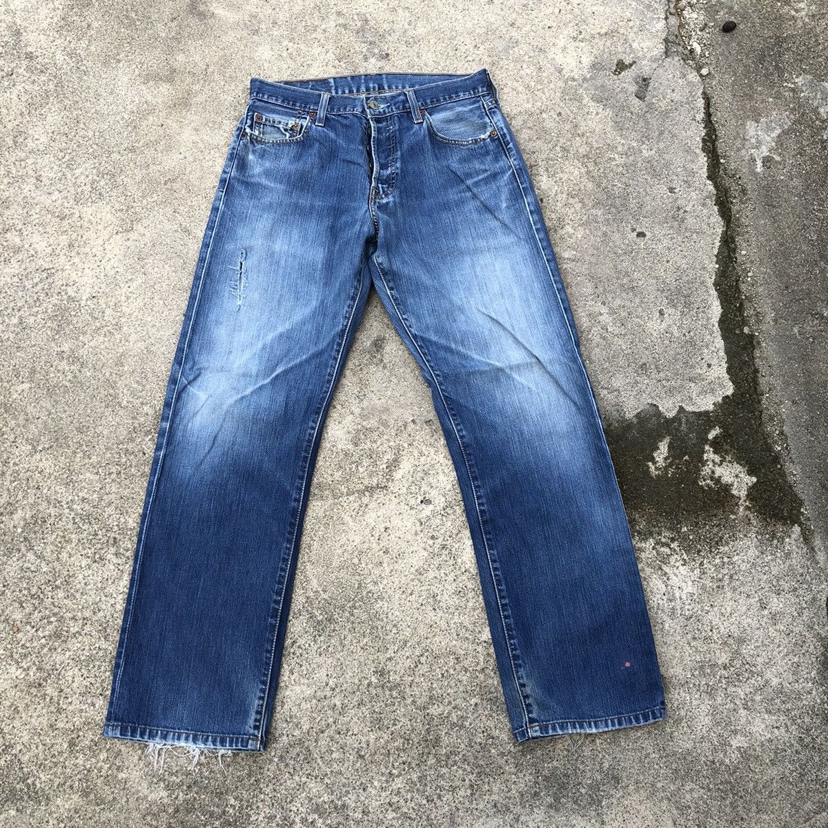 Levi's × Levi's Vintage Clothing 🔥Rare🔥🇯🇵Vintage Levis 501 Stone Wash Rips Distress Denim Jean Size US 30 / EU 46 - 1 Thumbnail