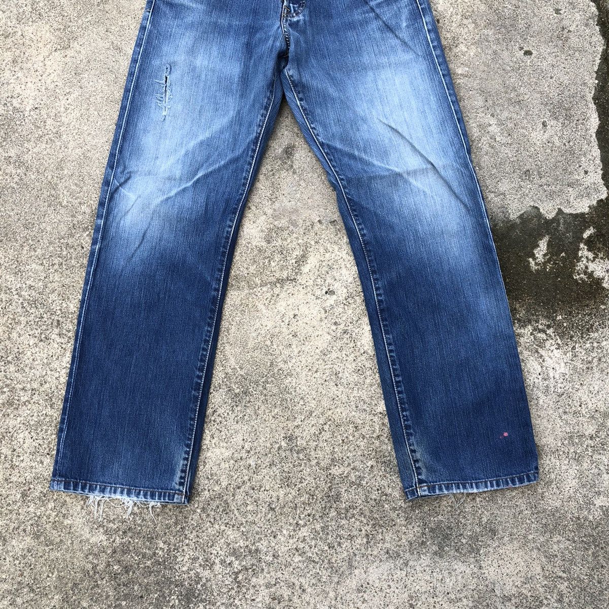 Levi's × Levi's Vintage Clothing 🔥Rare🔥🇯🇵Vintage Levis 501 Stone Wash Rips Distress Denim Jean Size US 30 / EU 46 - 3 Thumbnail
