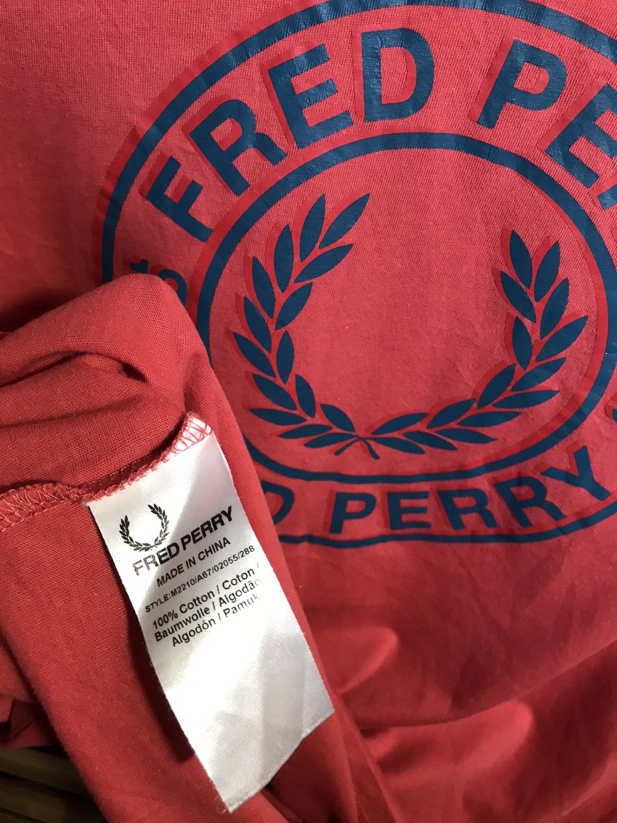 Fred Perry Vintage Fred Perry big logo tee Size US M / EU 48-50 / 2 - 6 Thumbnail