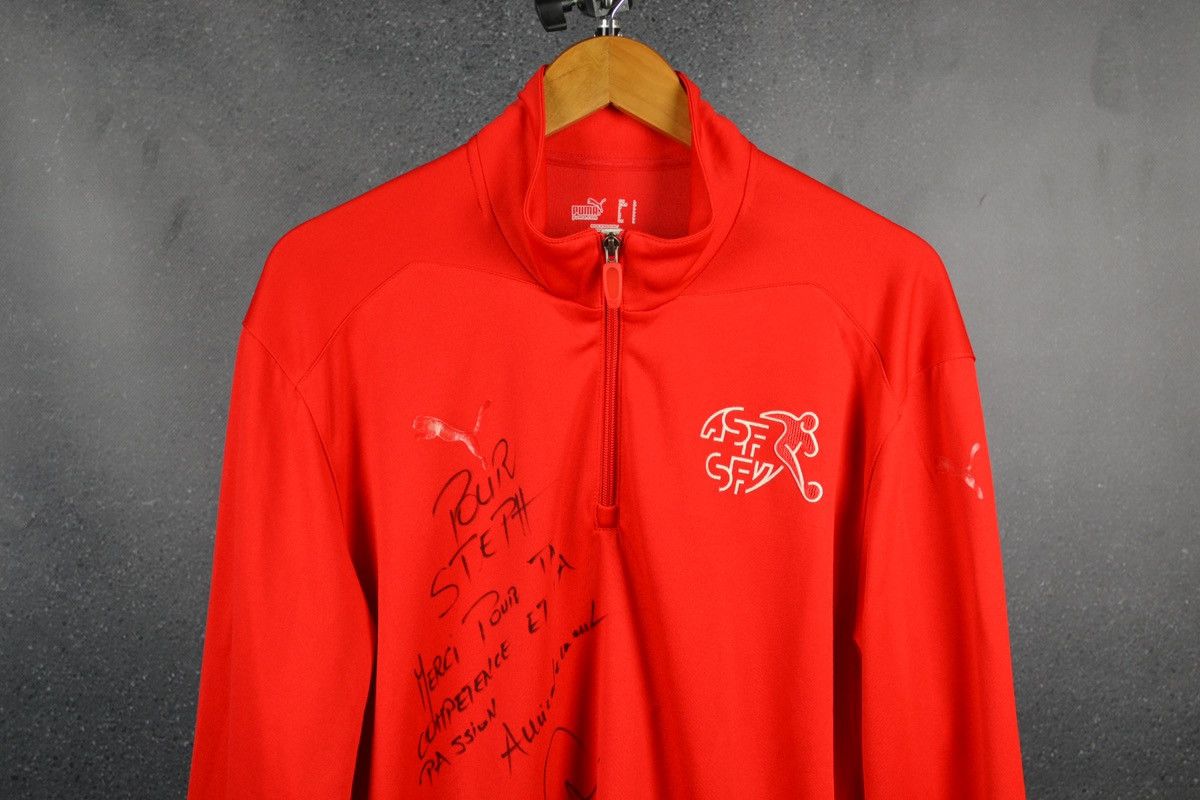 Puma Switzerland Vintage Puma Football Sweatshirt Soccer Large Size US L / EU 52-54 / 3 - 3 Thumbnail