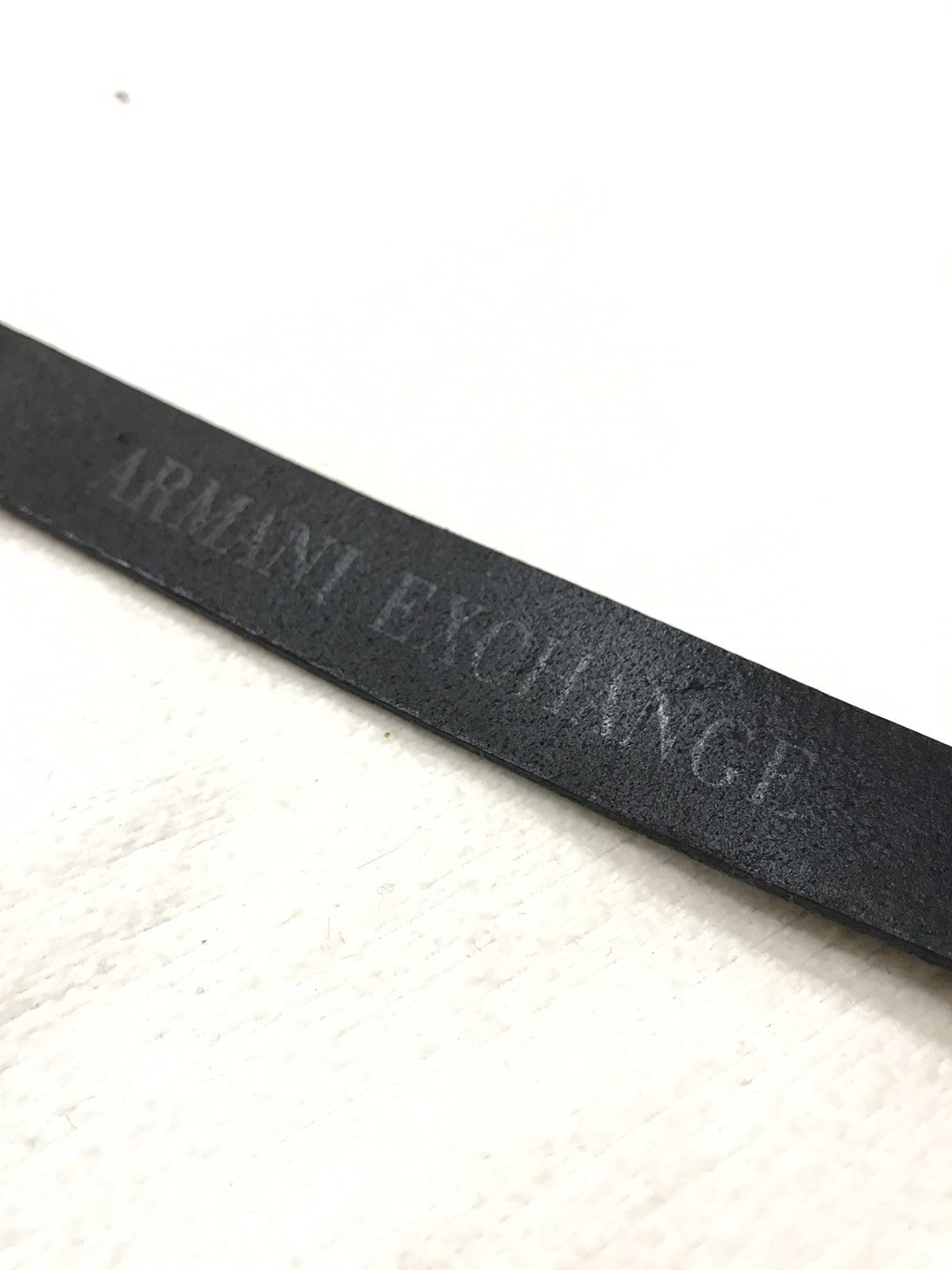 Armani Exchange AUTHENTIC ARMANI EXCHANGE LEATHER BELT 7/8” Size 34 - 4 Thumbnail