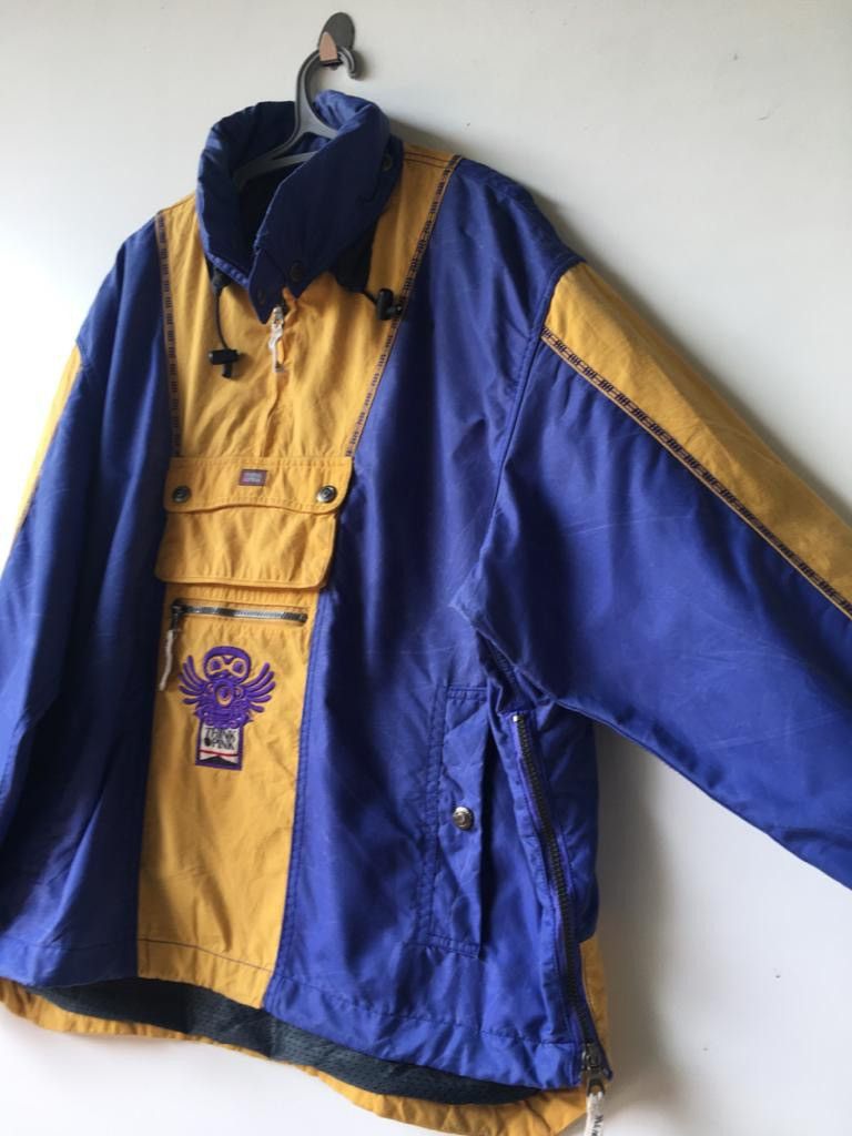 Japanese Brand Vintage Think pink x powwow Anorak colour block Jackets Size US L / EU 52-54 / 3 - 3 Thumbnail