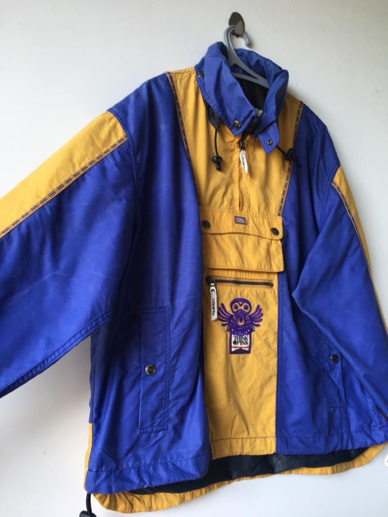 Japanese Brand Vintage Think pink x powwow Anorak colour block Jackets Size US L / EU 52-54 / 3 - 4 Thumbnail
