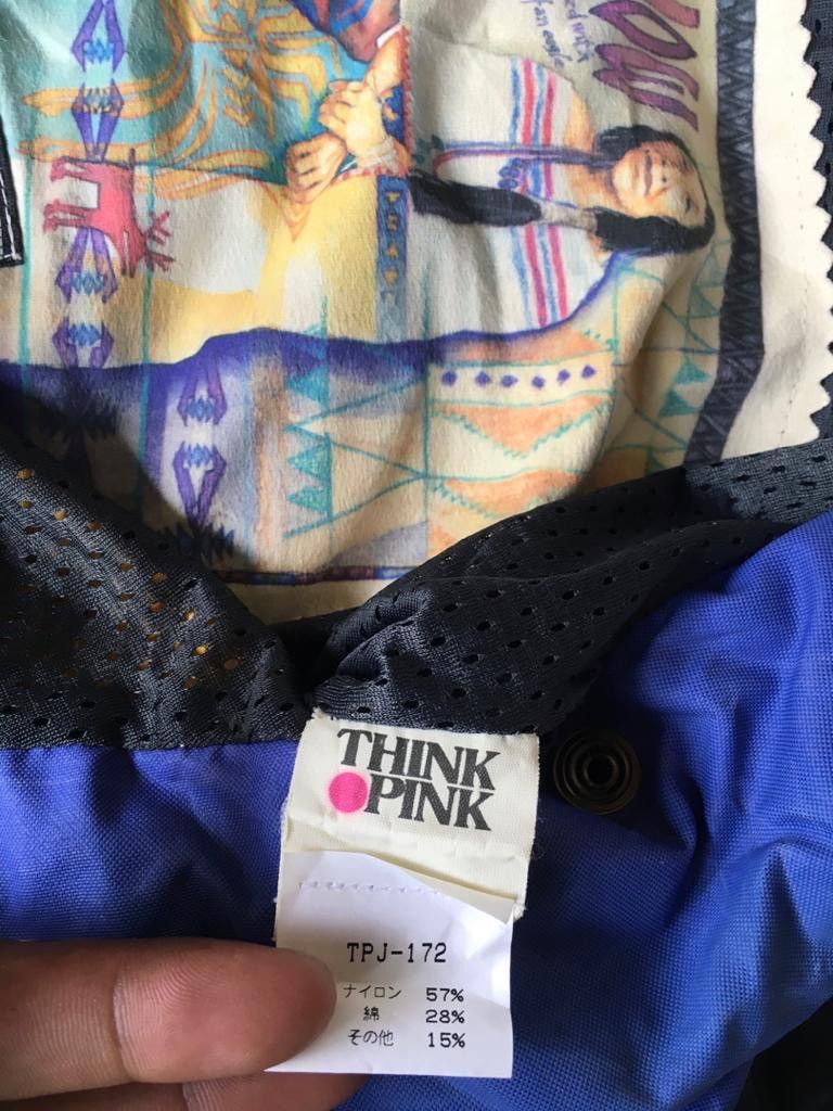 Japanese Brand Vintage Think pink x powwow Anorak colour block Jackets Size US L / EU 52-54 / 3 - 8 Thumbnail