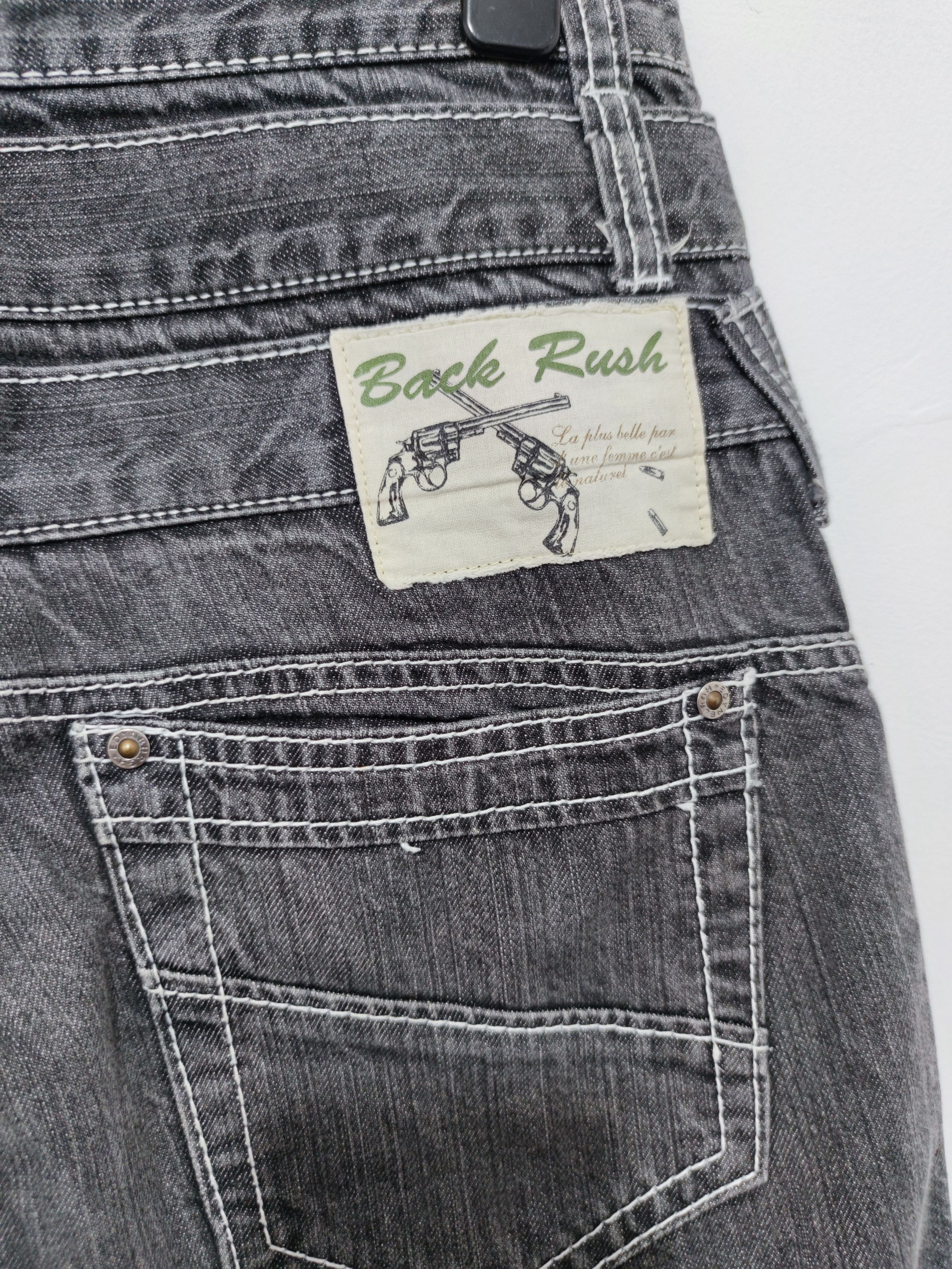 20471120 Vintage Back Rush Triple Waist Denim Size US 33 - 5 Thumbnail