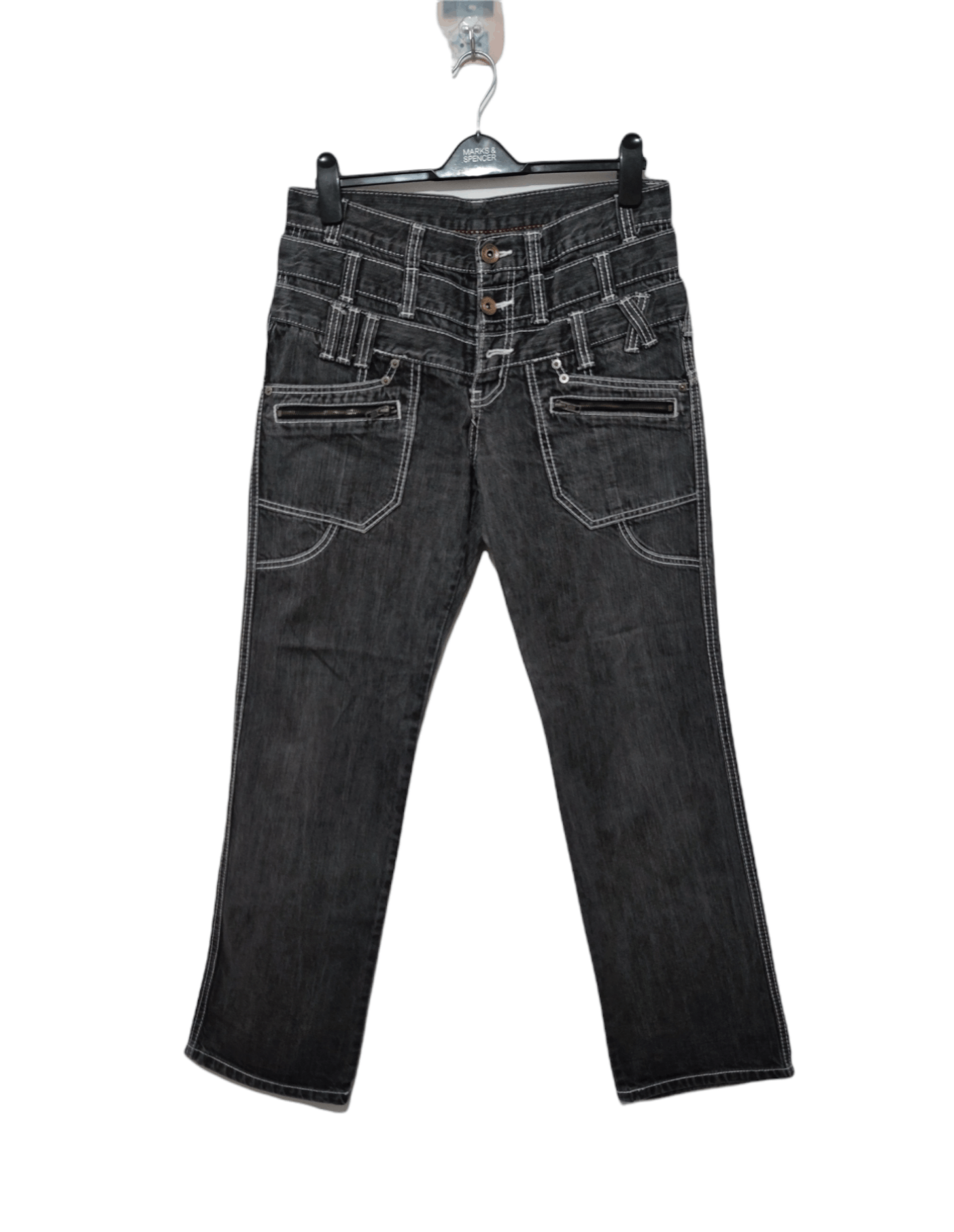20471120 Vintage Back Rush Triple Waist Denim Size US 33 - 1 Thumbnail