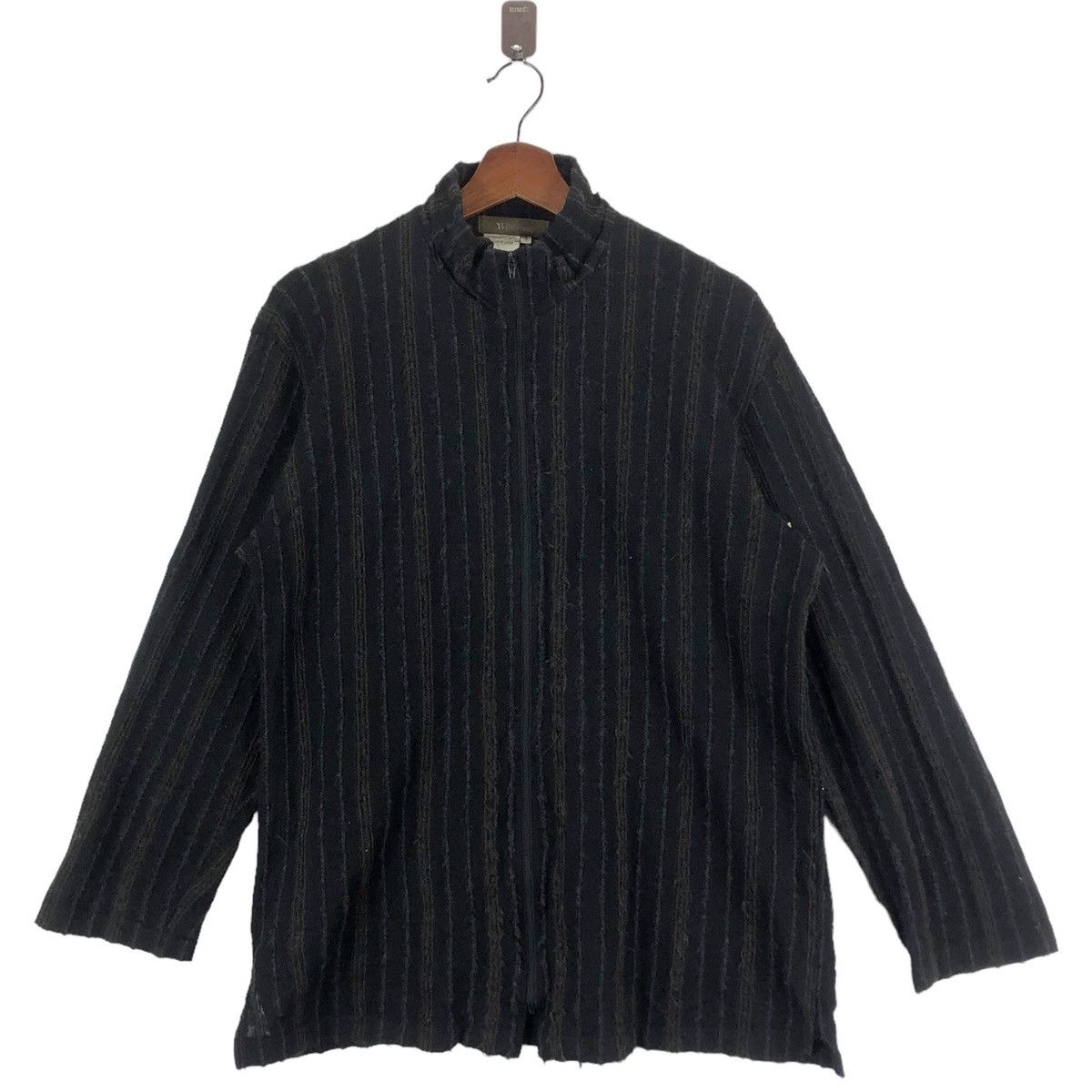 Yohji Yamamoto VINTAGE YOHJI YAMAMOTO Y’S FOR MEN STRIPE ZIPPER SWEATER Size US L / EU 52-54 / 3 - 1 Thumbnail