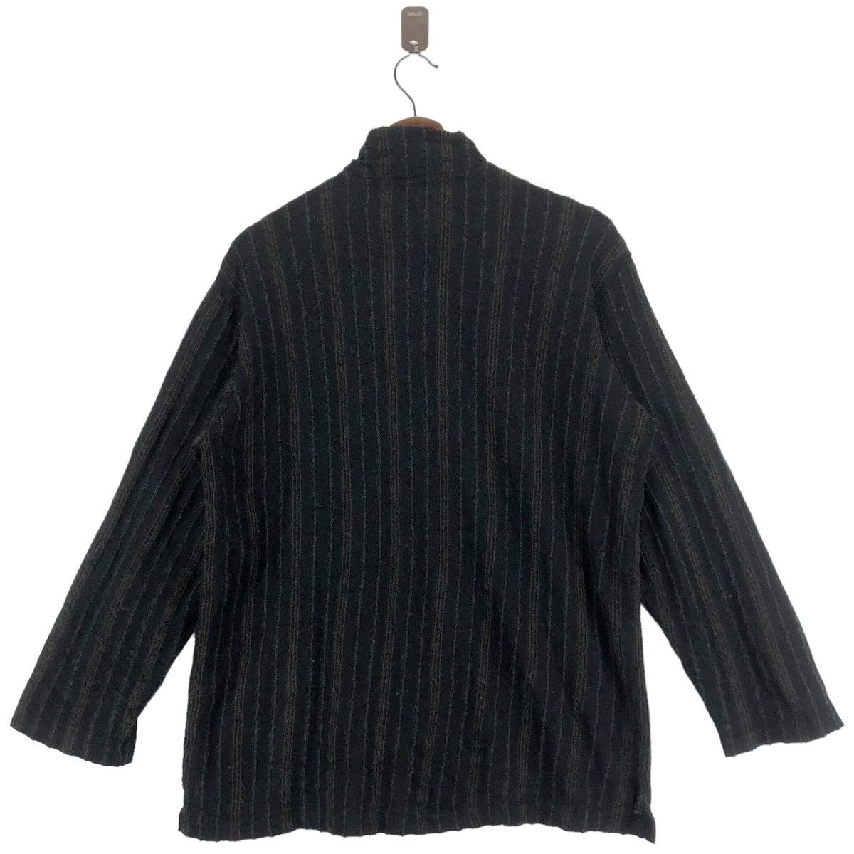 Yohji Yamamoto VINTAGE YOHJI YAMAMOTO Y’S FOR MEN STRIPE ZIPPER SWEATER Size US L / EU 52-54 / 3 - 7 Thumbnail