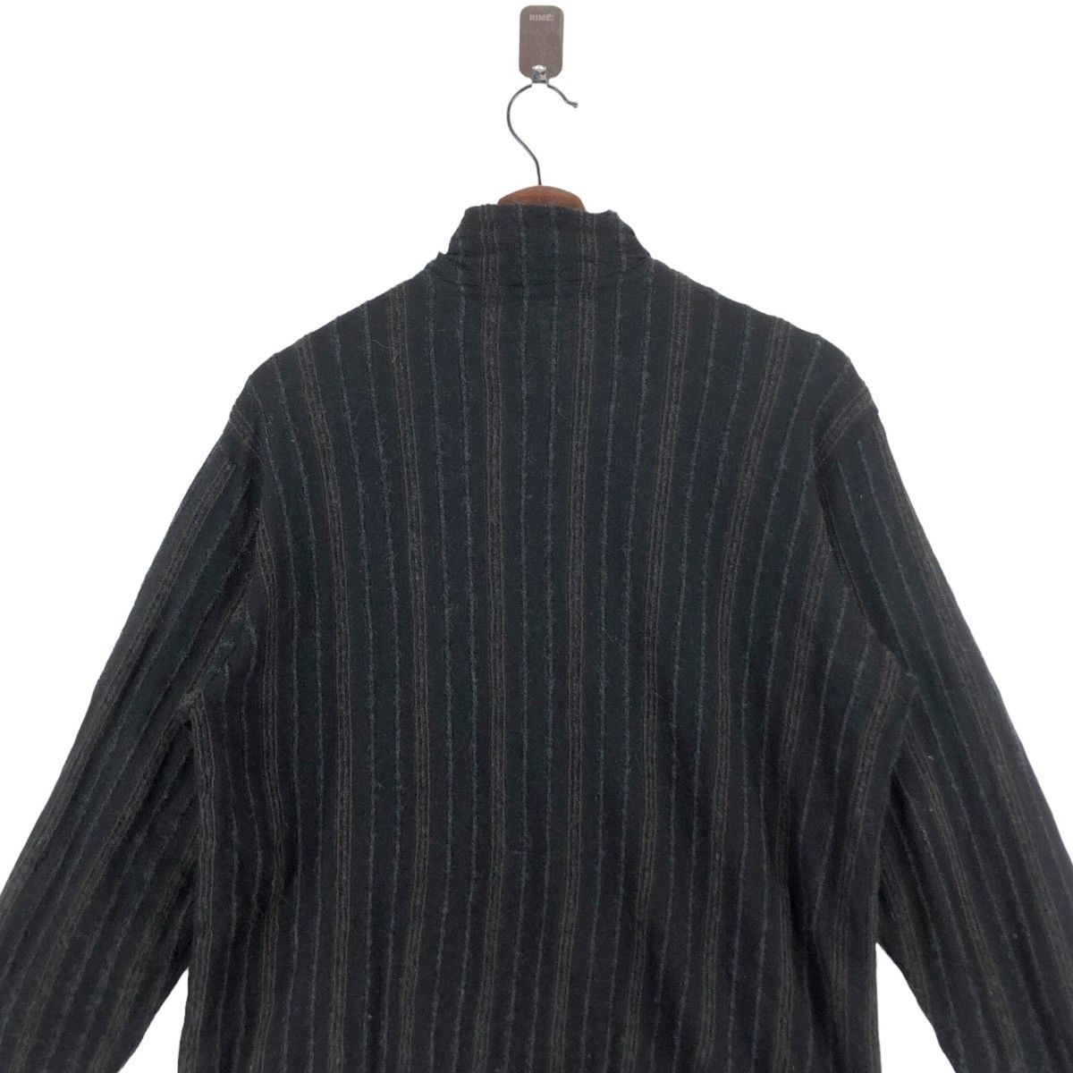 Yohji Yamamoto VINTAGE YOHJI YAMAMOTO Y’S FOR MEN STRIPE ZIPPER SWEATER Size US L / EU 52-54 / 3 - 8 Thumbnail