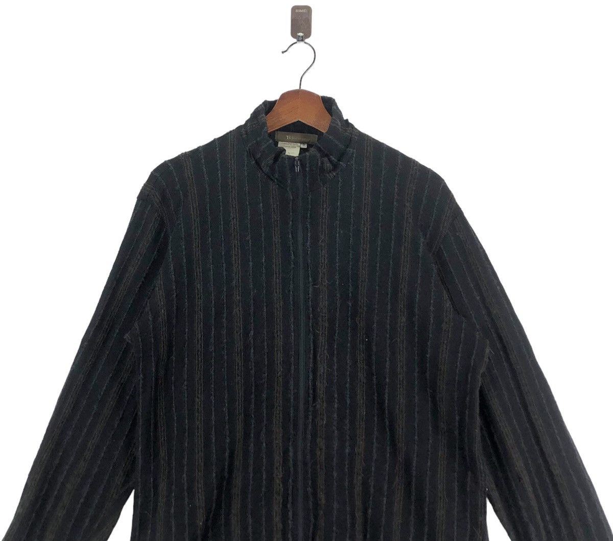 Yohji Yamamoto VINTAGE YOHJI YAMAMOTO Y’S FOR MEN STRIPE ZIPPER SWEATER Size US L / EU 52-54 / 3 - 4 Thumbnail