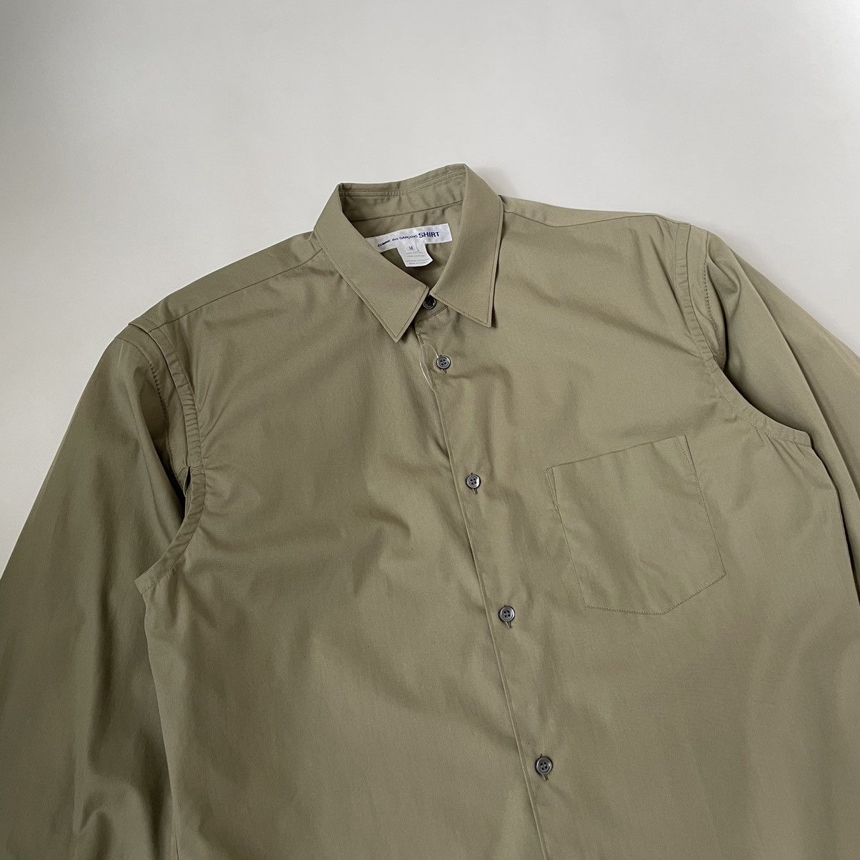 Comme des Garcons Biker Sleeve Cotton Shirt Size US M / EU 48-50 / 2 - 2 Thumbnail